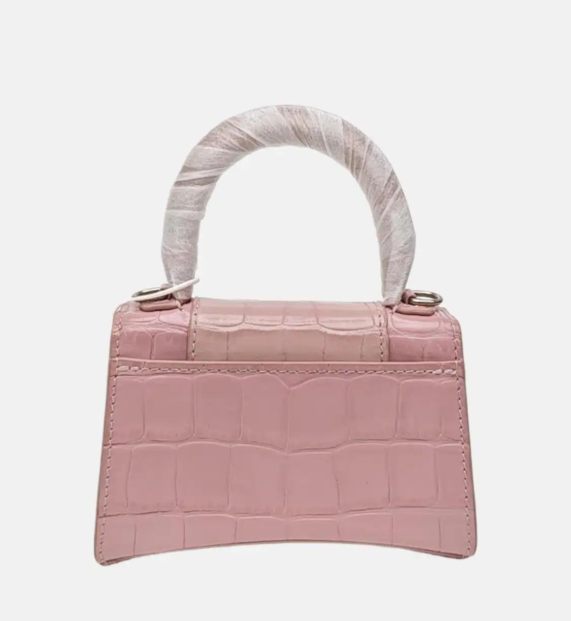 Balenciaga BALENCIAGA Hourglass mini light pinkcowhide leather crocodile shoulder bag handb Size ONE SIZE - 5 Thumbnail