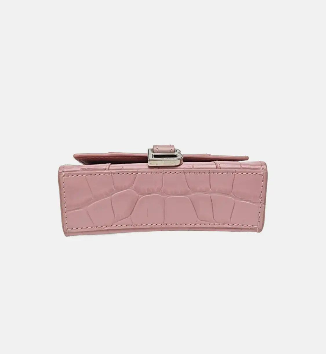 Balenciaga BALENCIAGA Hourglass mini light pinkcowhide leather crocodile shoulder bag handb Size ONE SIZE - 6 Thumbnail