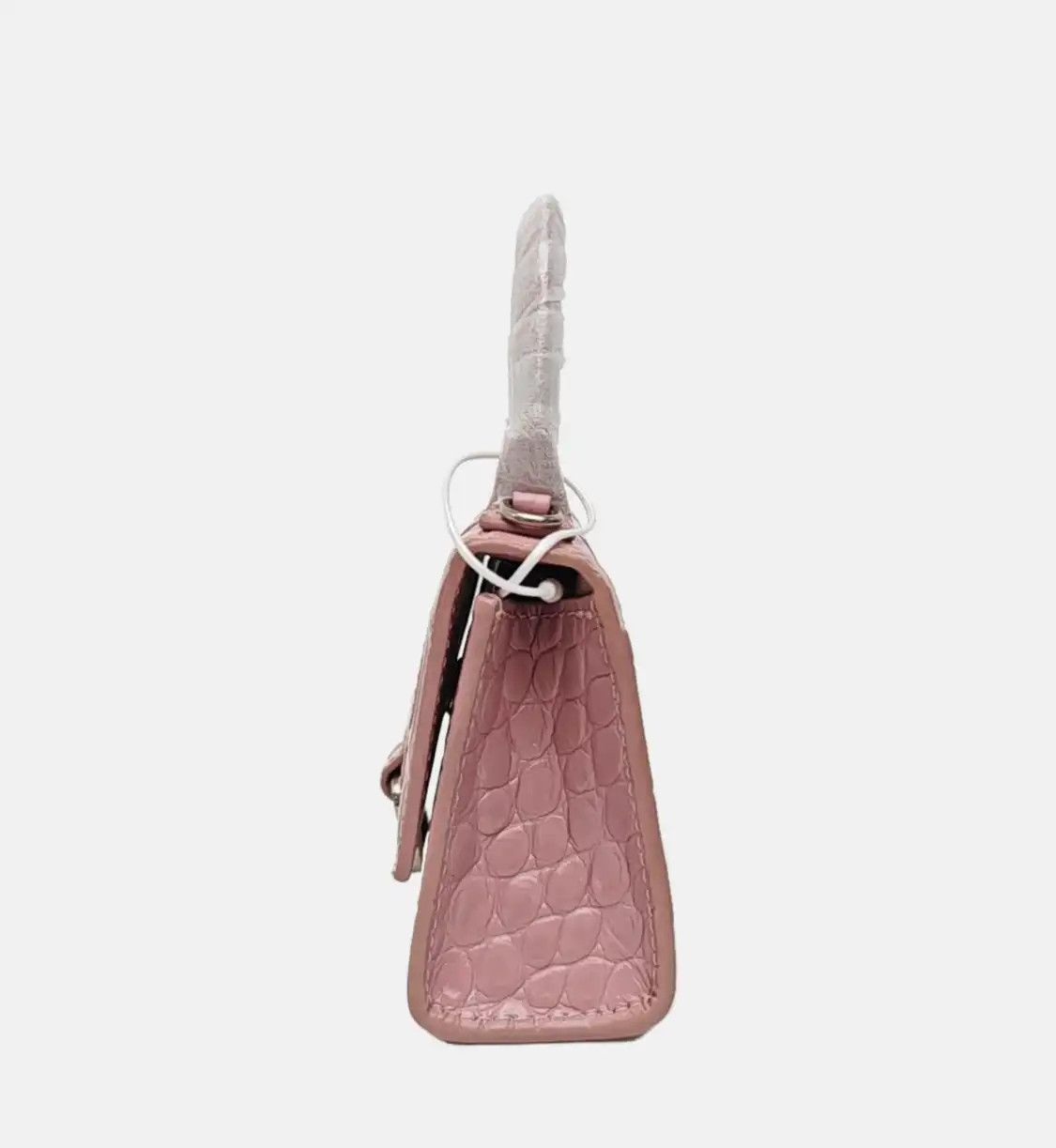 Balenciaga BALENCIAGA Hourglass mini light pinkcowhide leather crocodile shoulder bag handb Size ONE SIZE - 3 Thumbnail