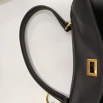 Balenciaga BALENCIAGA Rodeo black cowhide leather shoulder bag crossbody bag handbag distre Size ONE SIZE - 12 Thumbnail