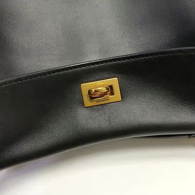Balenciaga BALENCIAGA Rodeo black cowhide leather shoulder bag crossbody bag handbag distre Size ONE SIZE - 10 Thumbnail