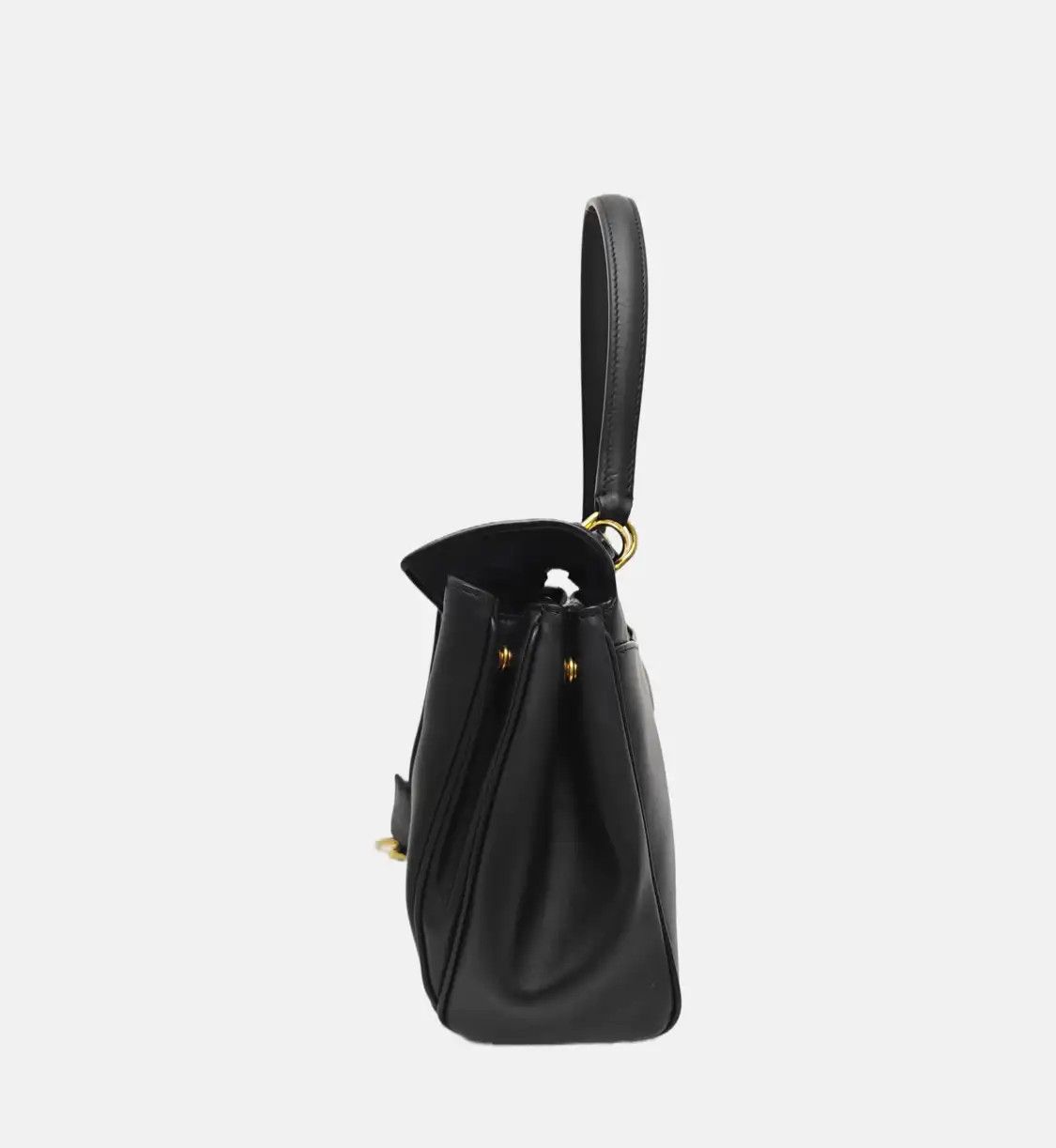 Balenciaga BALENCIAGA Rodeo black cowhide leather shoulder bag crossbody bag handbag distre Size ONE SIZE - 3 Thumbnail