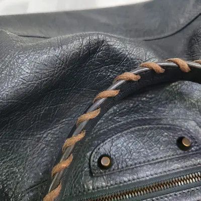 Balenciaga BALENCIAGA Classic City Medium grey sheepskin stud fringe Motorcycle shoulder ba Size ONE SIZE - 10 Thumbnail