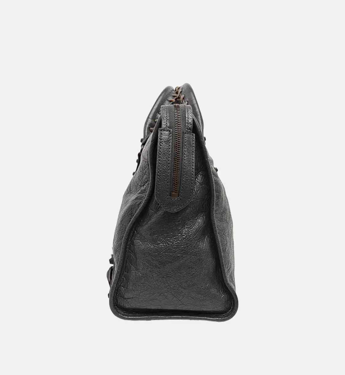 Balenciaga BALENCIAGA Classic City Medium grey sheepskin stud fringe Motorcycle shoulder ba Size ONE SIZE - 3 Thumbnail