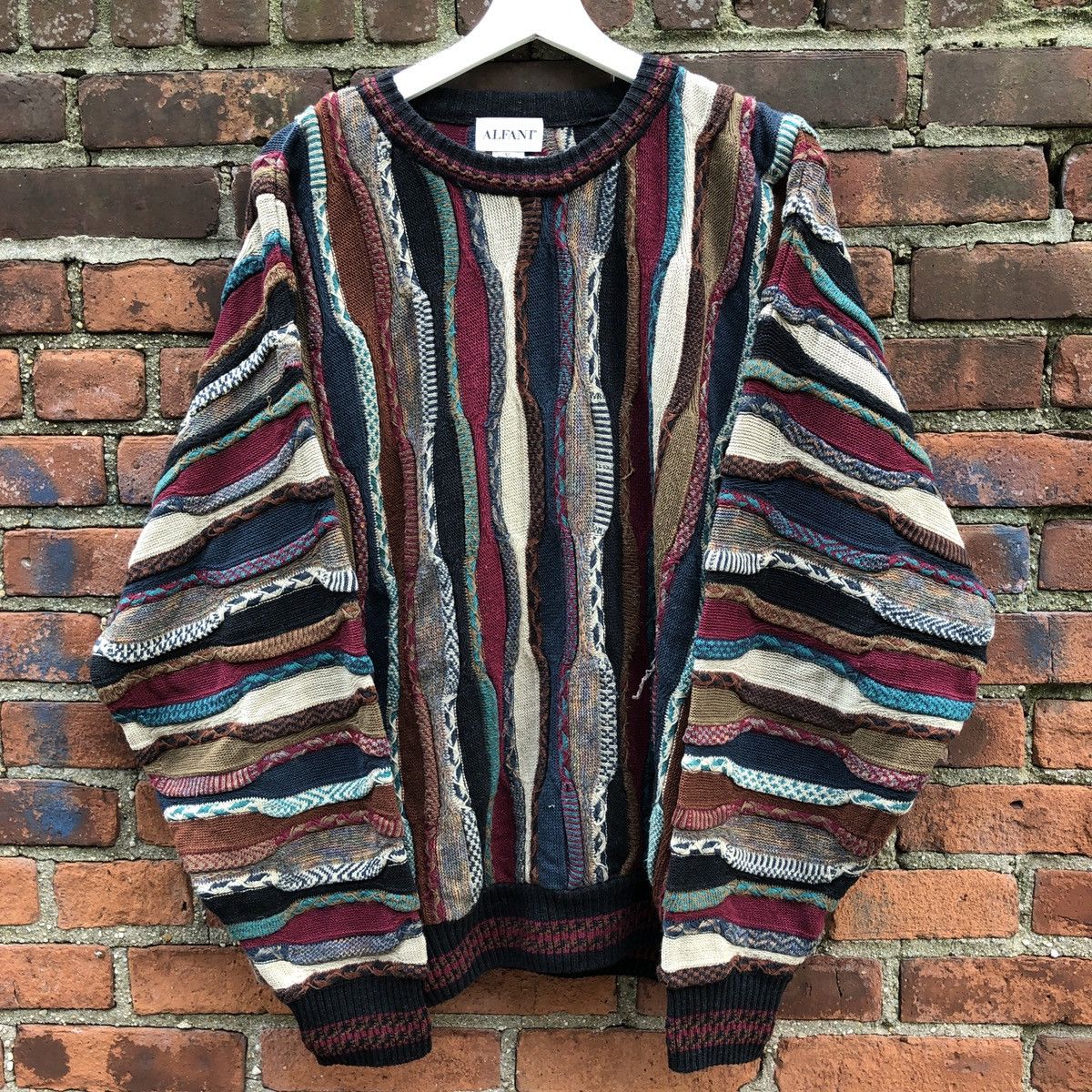 Alfani Vintage alfani coogi sweater biggie Grailed
