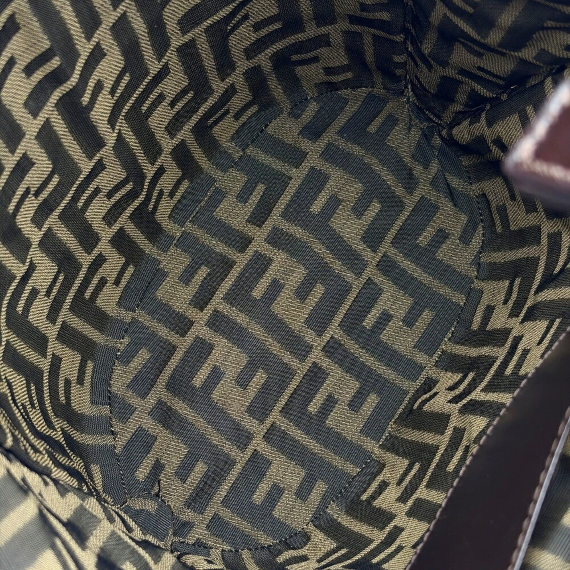 Fendi Fendi Zucca bag, rattan and leather, brown/dark brown, resort style. Size ONE SIZE - 20 Thumbnail
