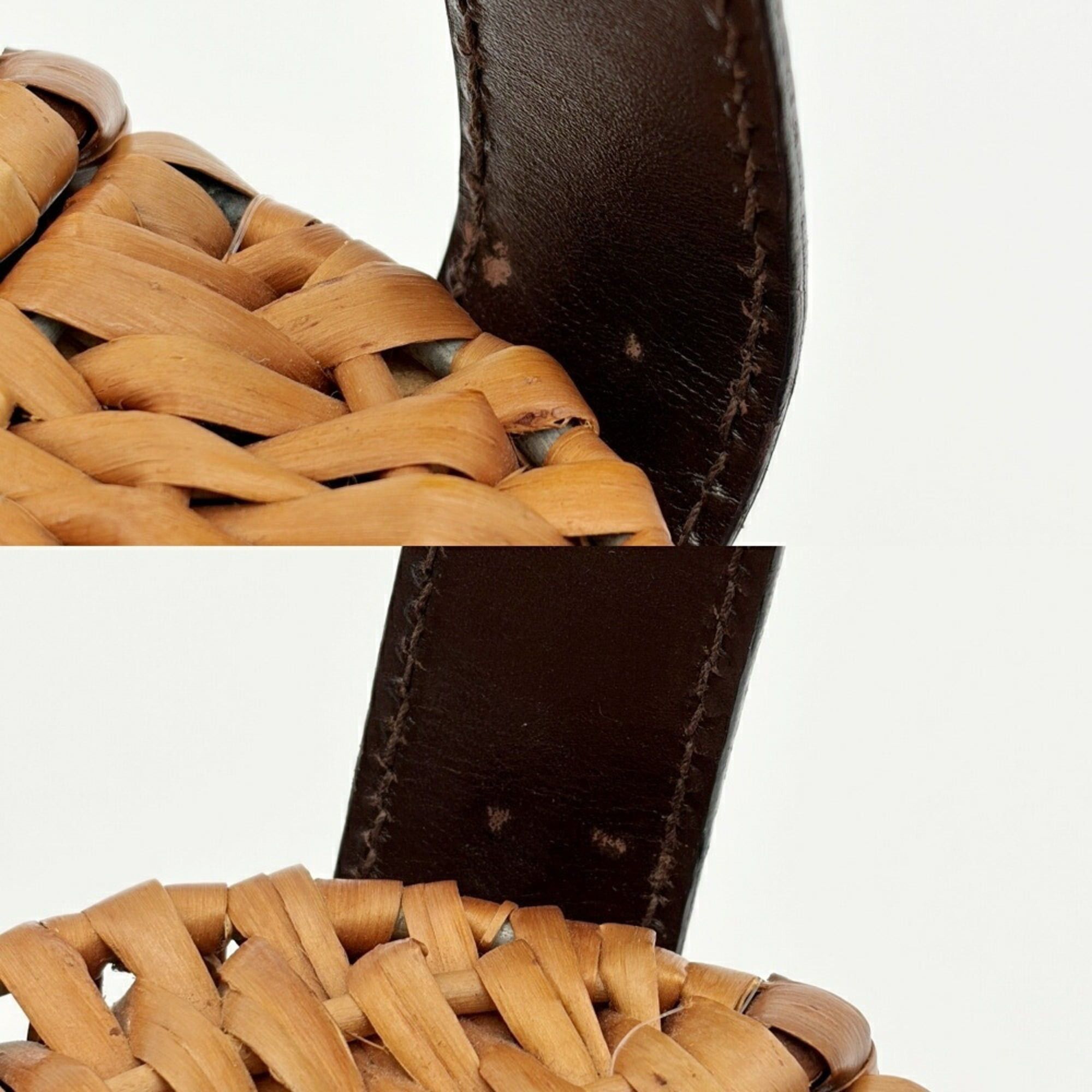 Fendi Fendi Zucca bag, rattan and leather, brown/dark brown, resort style. Size ONE SIZE - 12 Thumbnail