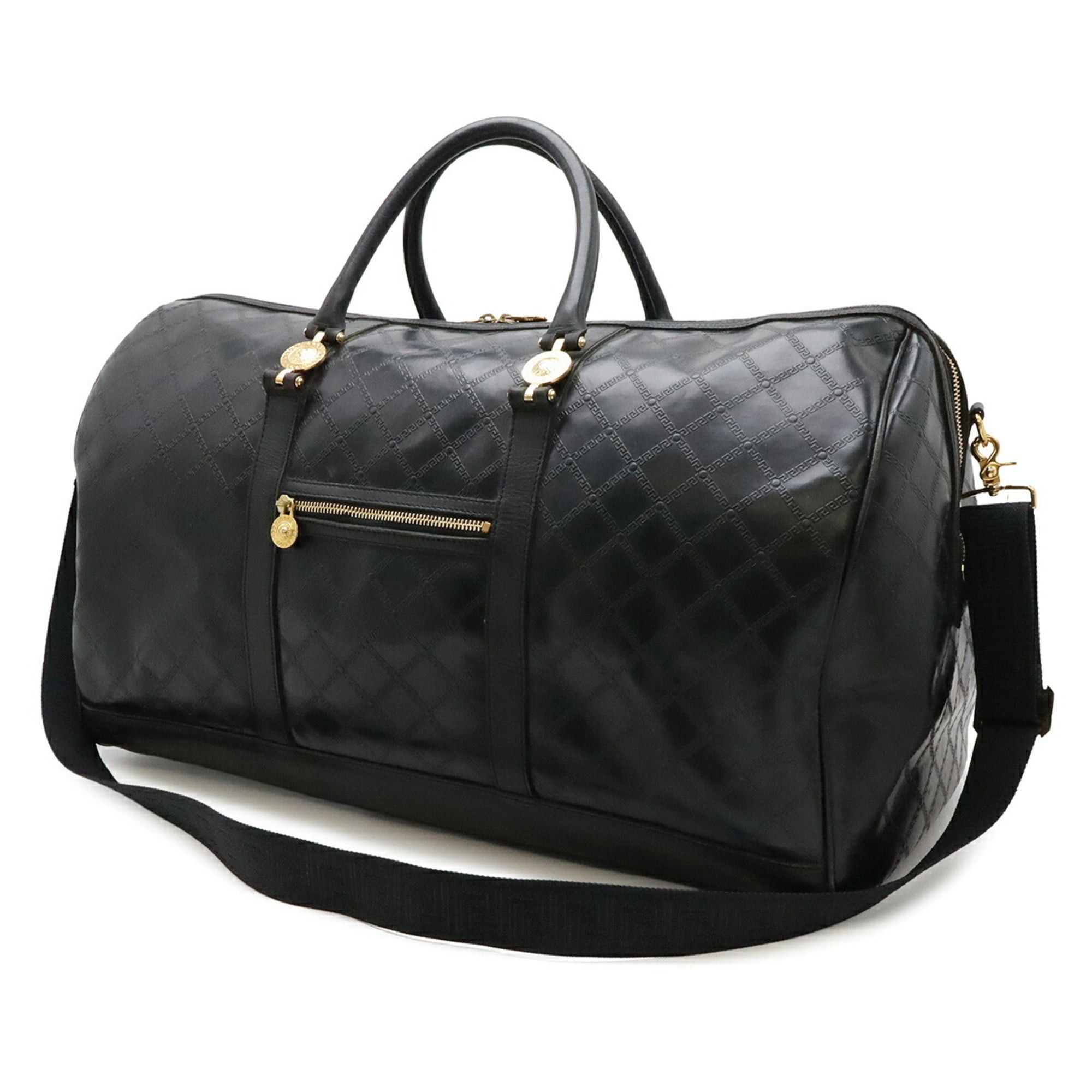 Versace VERSACE (Versace) Sun Boston Bag Travel Nylon Black Size ONE SIZE - 3 Thumbnail