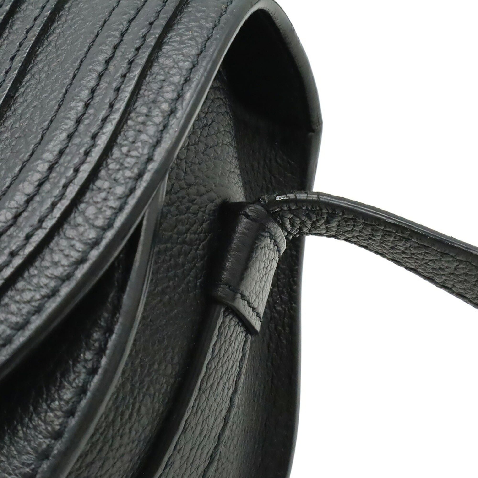 Chloe Chloé Chloe Marcie Small Saddle Bag Shoulder Pouch Leather Black Size ONE SIZE - 7 Thumbnail
