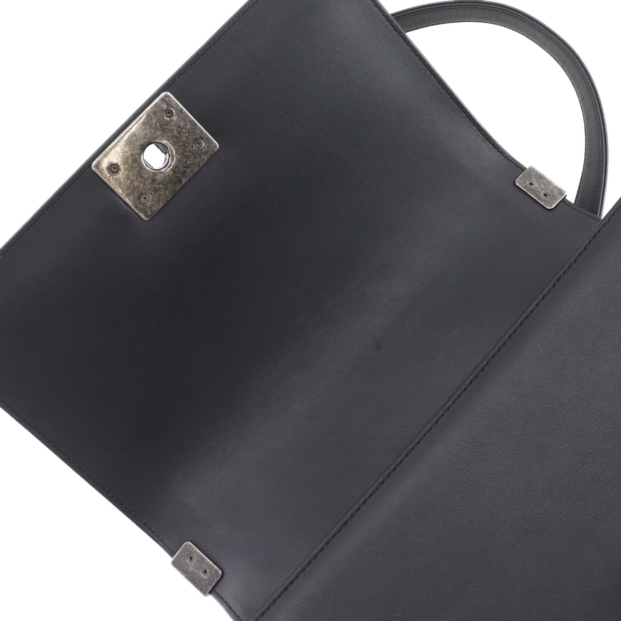 Chanel Old Medium Chevron Calfskin Boy Flap Size ONE SIZE - 12 Thumbnail