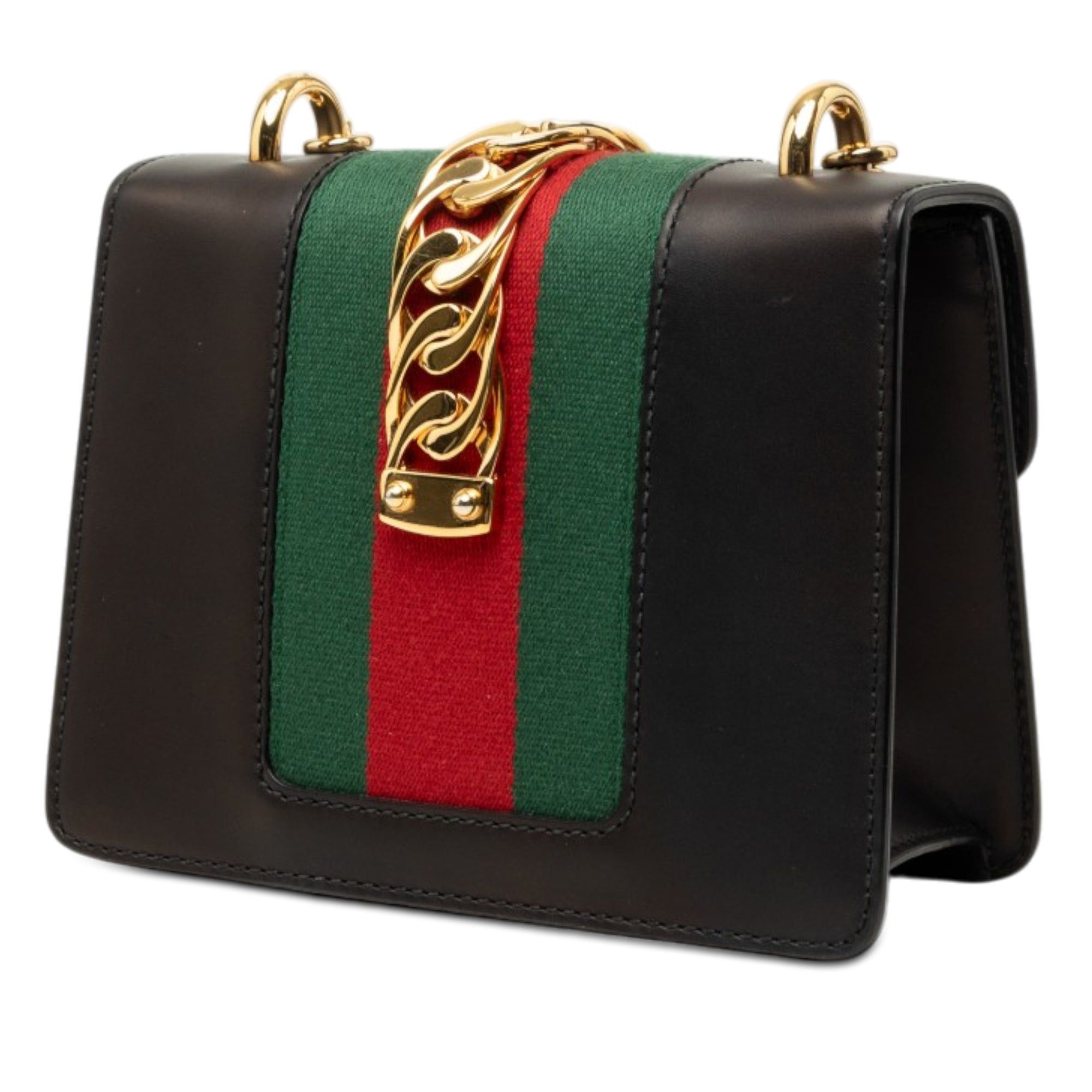 Gucci Calfskin Web Sylvie Chain Satchel Size ONE SIZE - 2 Thumbnail
