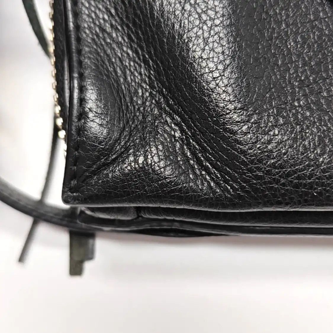 Balenciaga BALENCIAGA Papier black cowhide leather Motorcycle handbag shoulder bag silver h Size ONE SIZE - 17 Thumbnail
