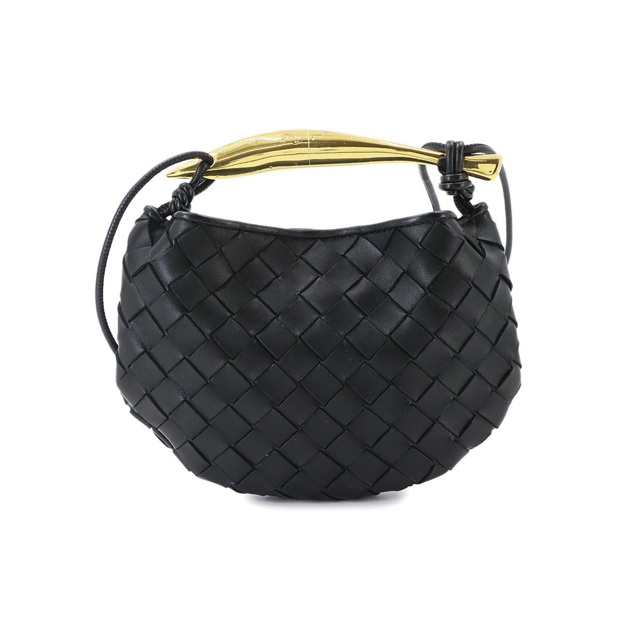 Bottega Veneta Bottega Veneta Intrecciato Mini Sardine 2-way Hand/Shoulder Handbag, Leather, Black, 744267 Bag Size ONE SIZE - 2 Thumbnail