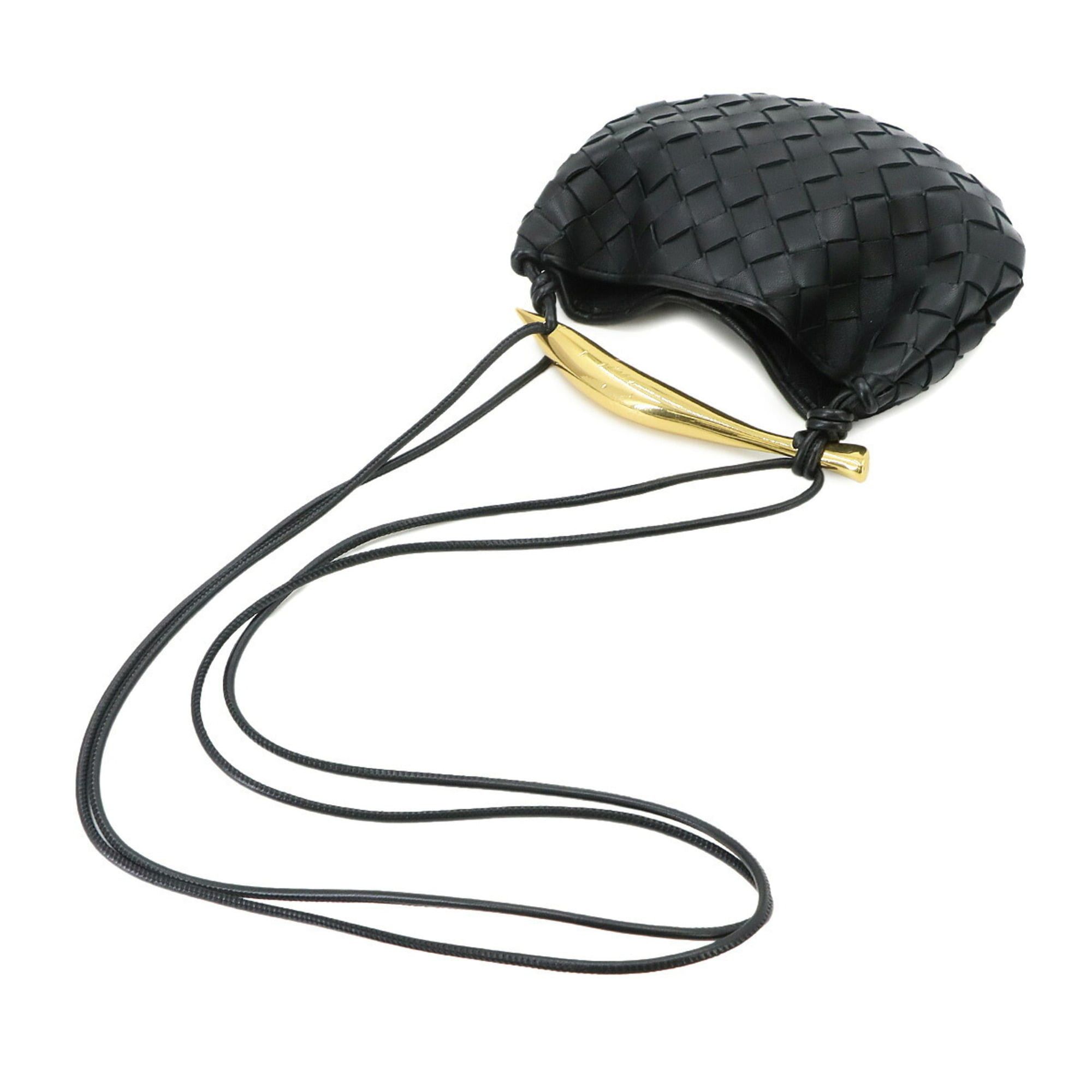 Bottega Veneta Bottega Veneta Intrecciato Mini Sardine 2-way Hand/Shoulder Handbag, Leather, Black, 744267 Bag Size ONE SIZE - 5 Thumbnail