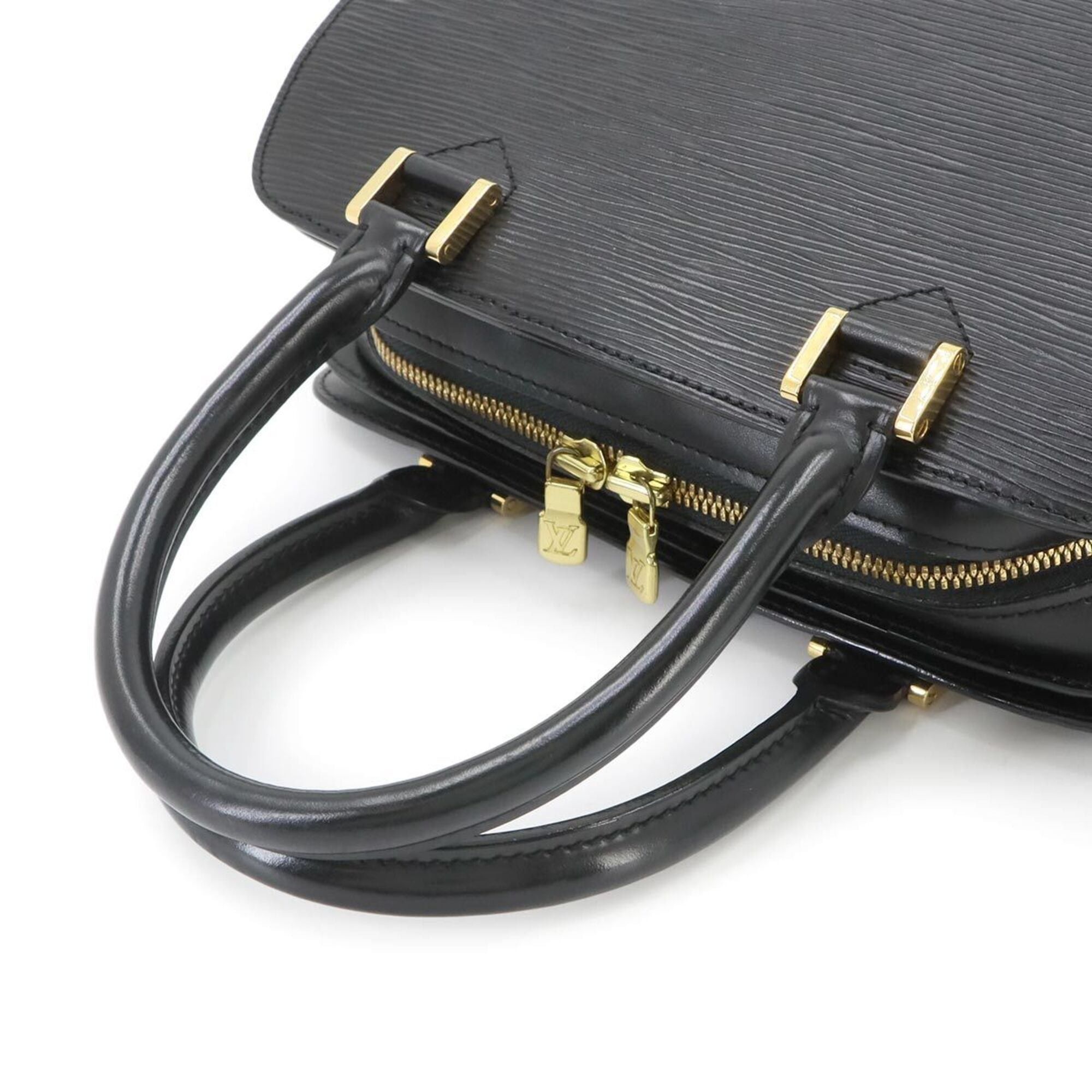 Louis Vuitton Louis Vuitton Epi Pont Neuf Handbag, Leather, Noir (M52052), Gold Hardware Size ONE SIZE - 5 Thumbnail