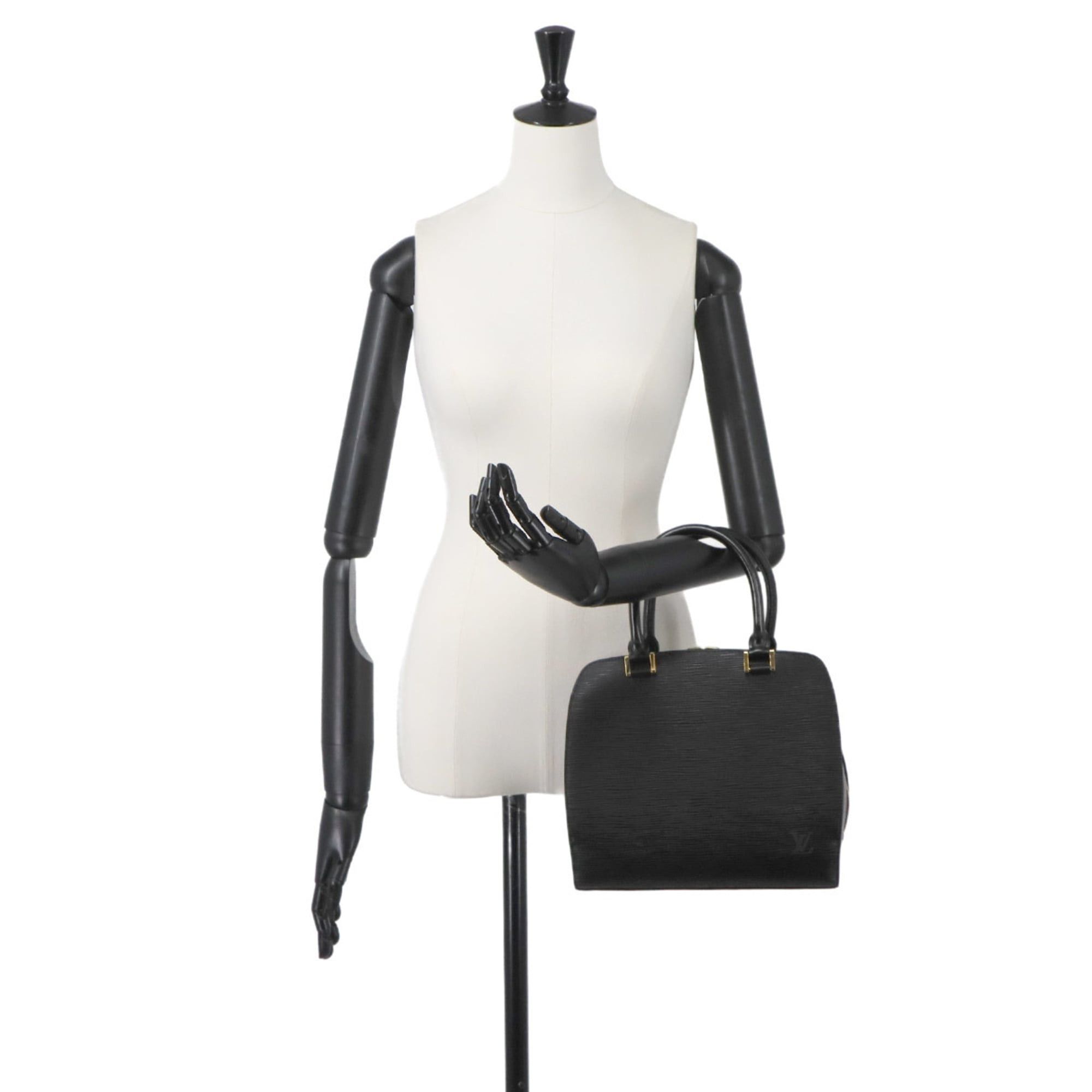 Louis Vuitton Louis Vuitton Epi Pont Neuf Handbag, Leather, Noir (M52052), Gold Hardware Size ONE SIZE - 10 Thumbnail