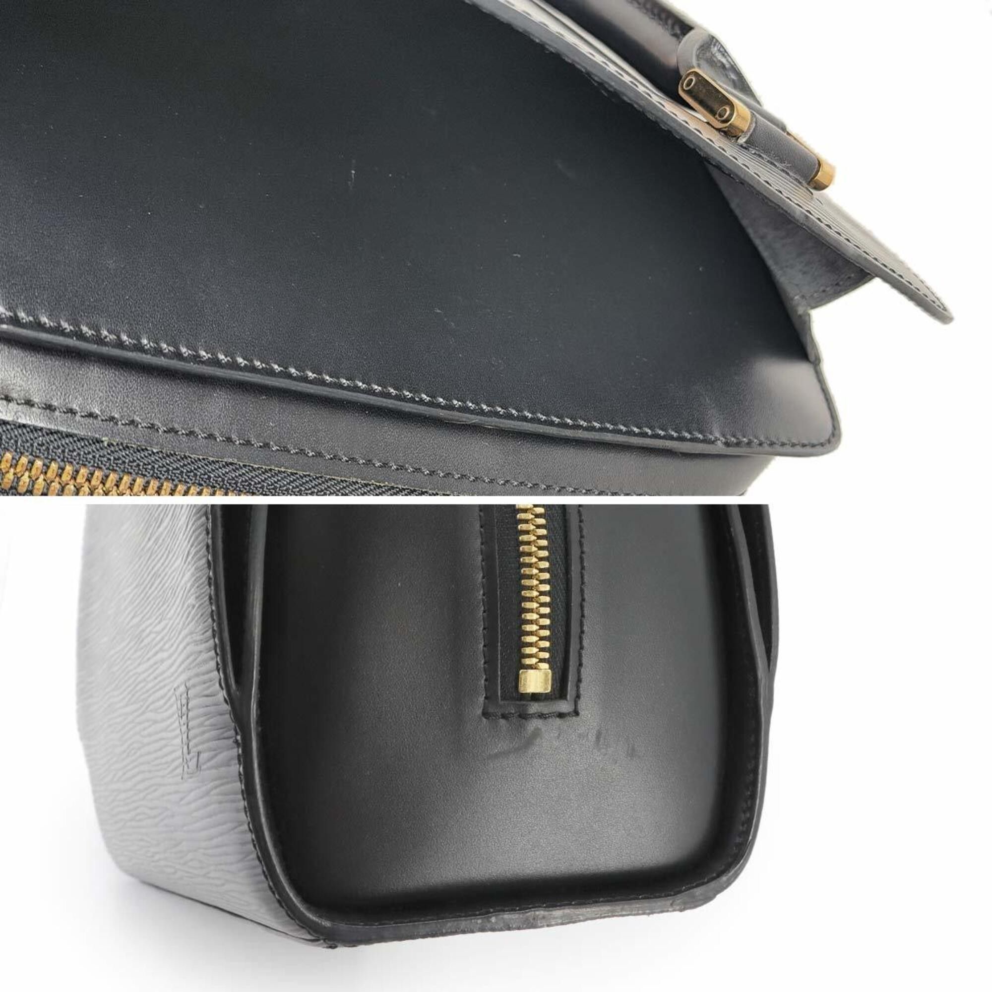 Louis Vuitton Louis Vuitton Epi Pont Neuf Handbag, Leather, Noir (M52052), Gold Hardware Size ONE SIZE - 8 Thumbnail