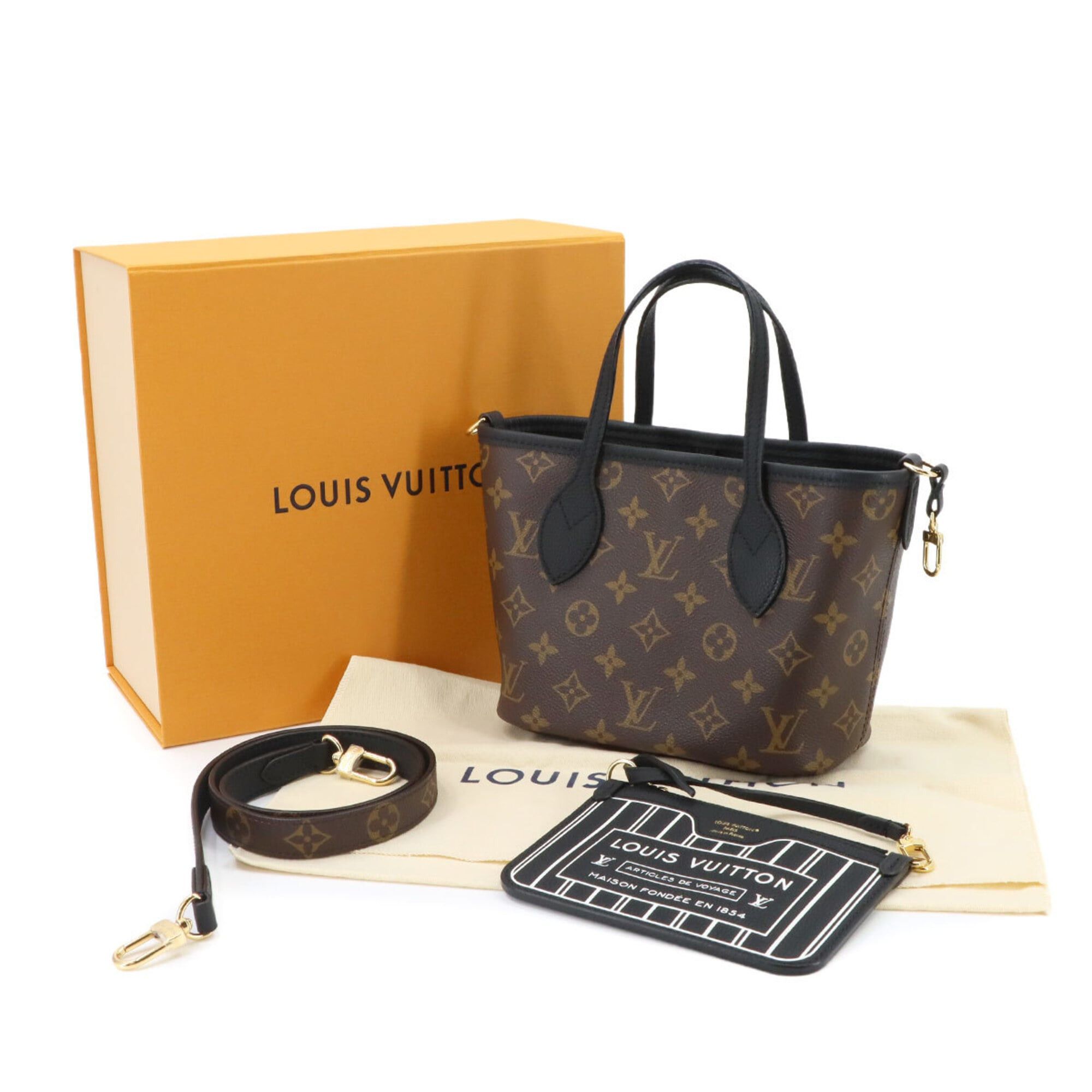 Louis Vuitton Louis Vuitton Neverfull Inside Out BB Monogram 2-way Hand/Shoulder Handbag Noir M28347 RFID Size ONE SIZE - 2 Thumbnail