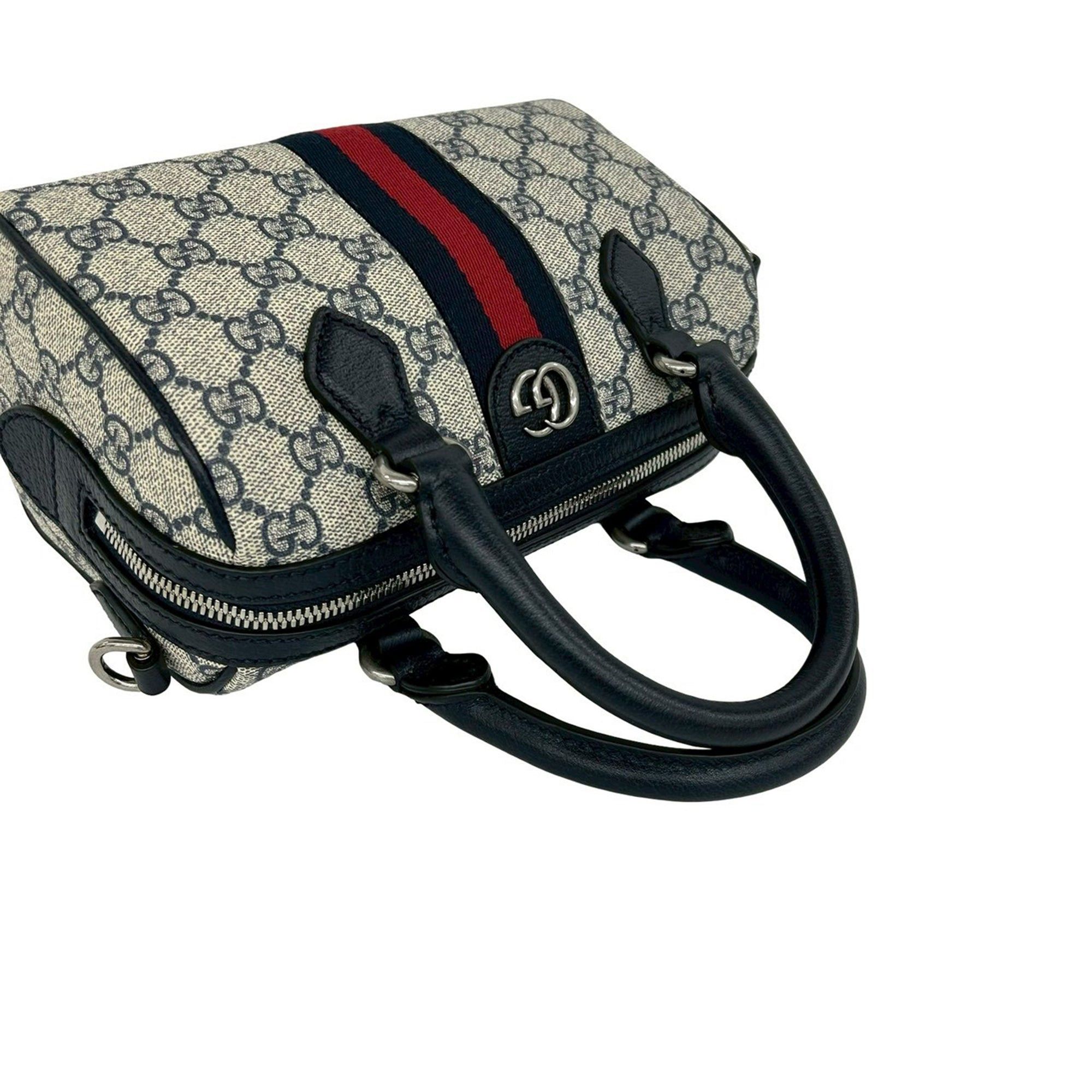 Gucci GG Supreme Ophidia Web Satchel Size ONE SIZE - 9 Thumbnail