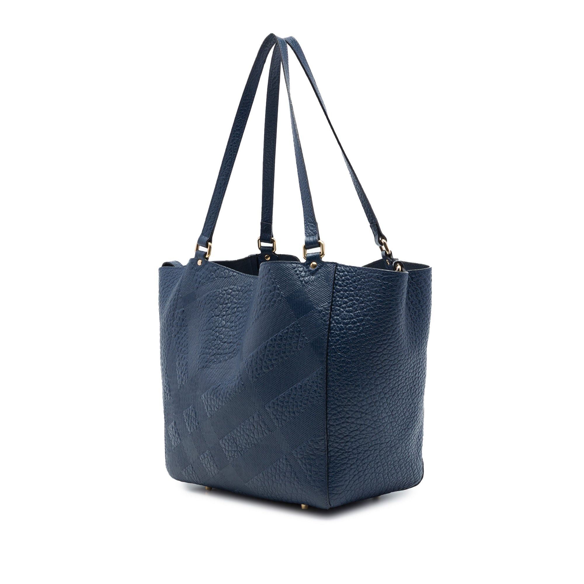 Burberry Elephant Embossed Calfskin Check Canterbury Tote Size ONE SIZE - 2 Thumbnail