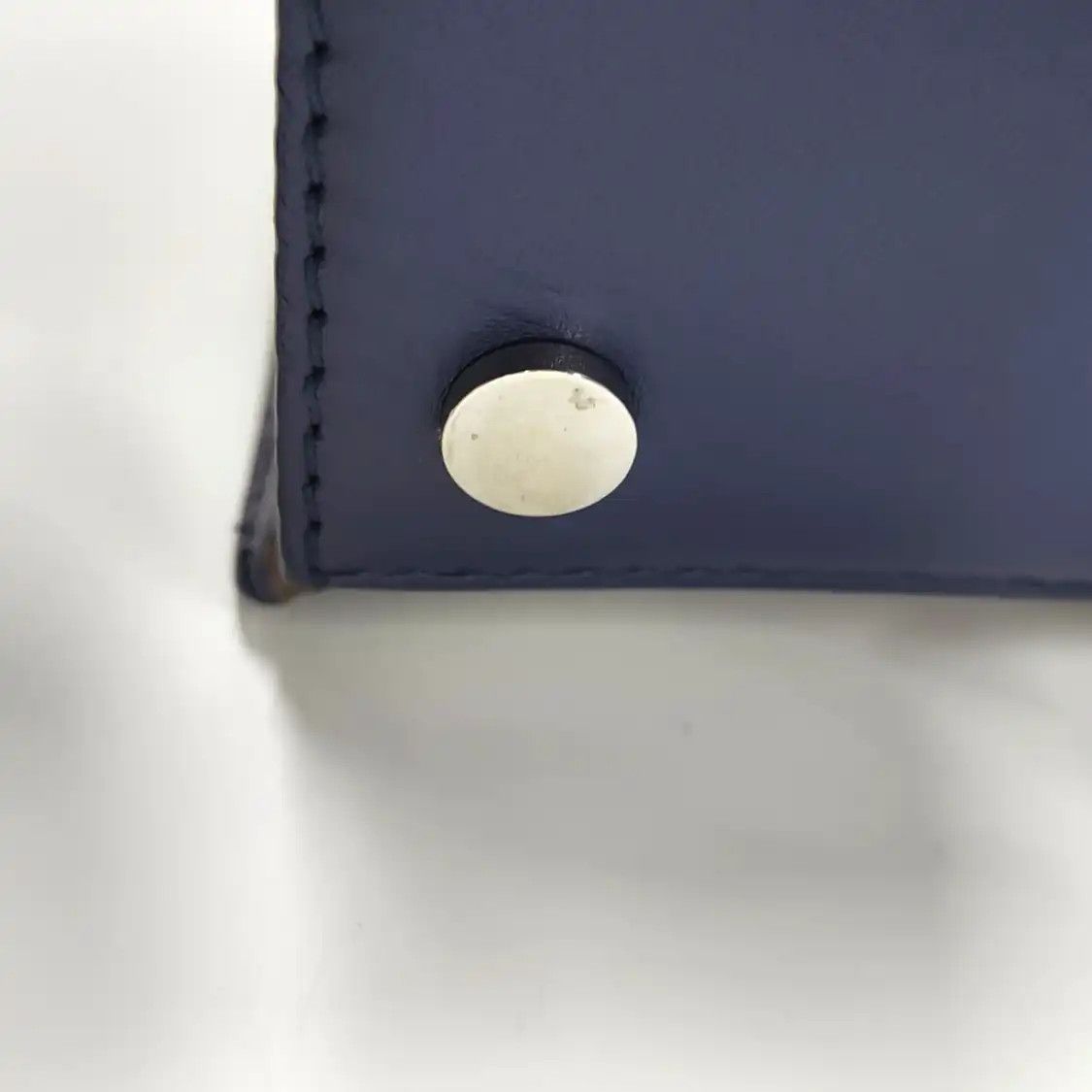 Balenciaga BALENCIAGA Padlock Work blue cowhide leather shoulder bag handbag crossbody bag Size ONE SIZE - 12 Thumbnail