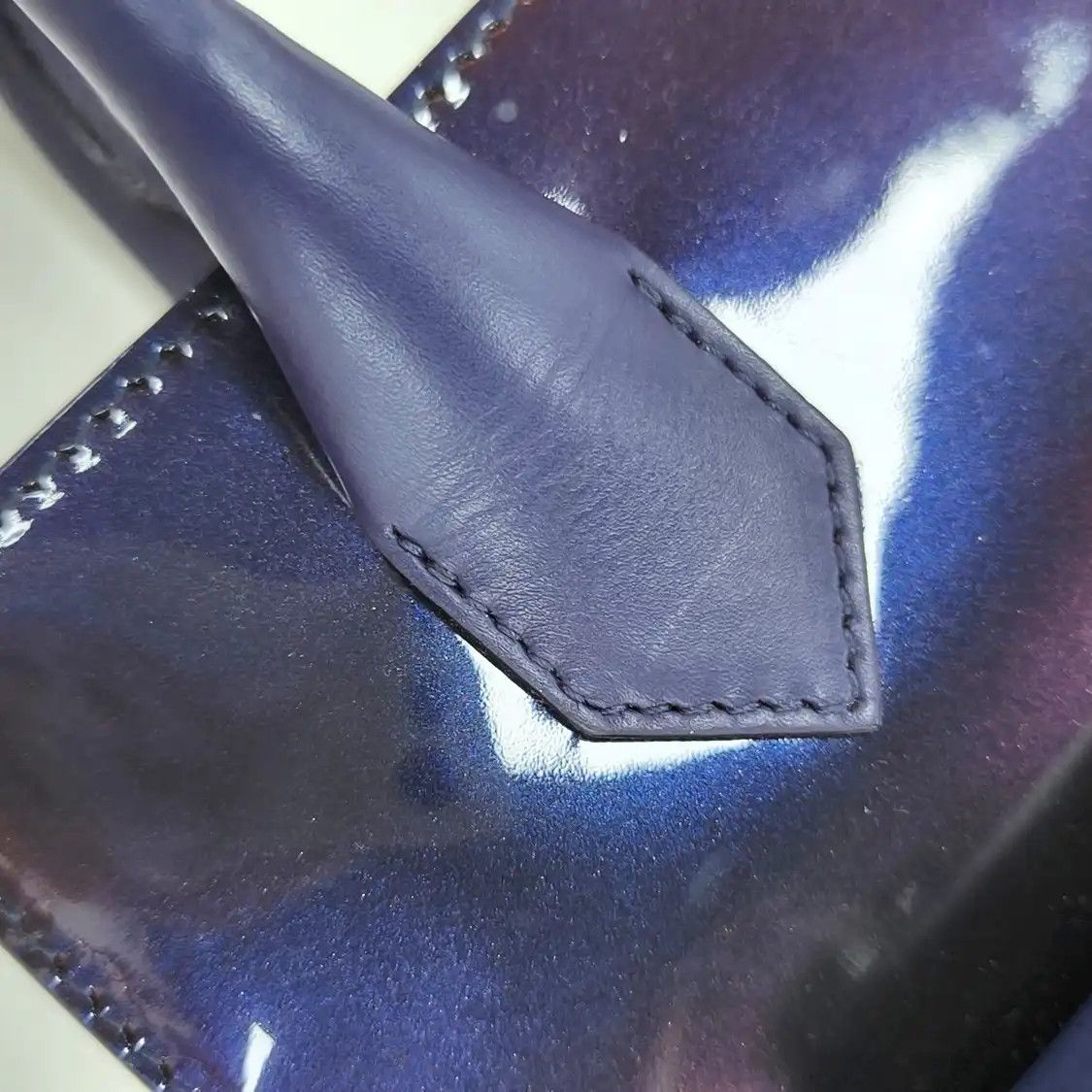 Balenciaga BALENCIAGA Padlock Work blue cowhide leather shoulder bag handbag crossbody bag Size ONE SIZE - 10 Thumbnail