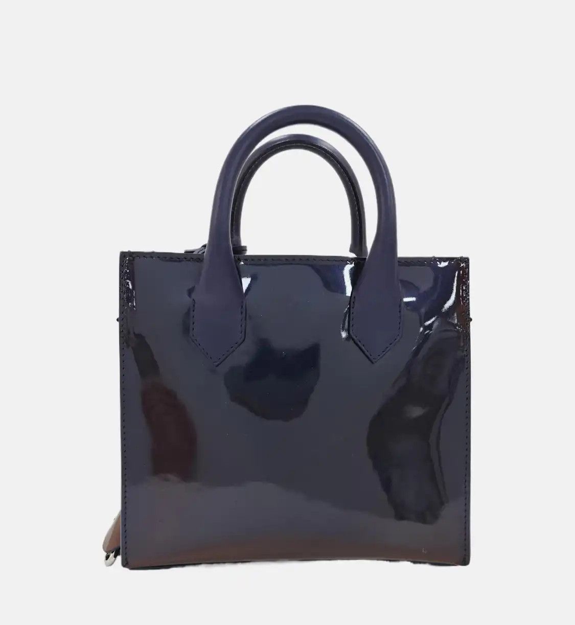Balenciaga BALENCIAGA Padlock Work blue cowhide leather shoulder bag handbag crossbody bag Size ONE SIZE - 5 Thumbnail
