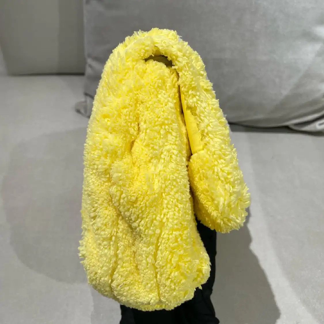 Balenciaga BALENCIAGA Monaco Small yellow fabric flap bag shoulder bag Size ONE SIZE - 3 Thumbnail