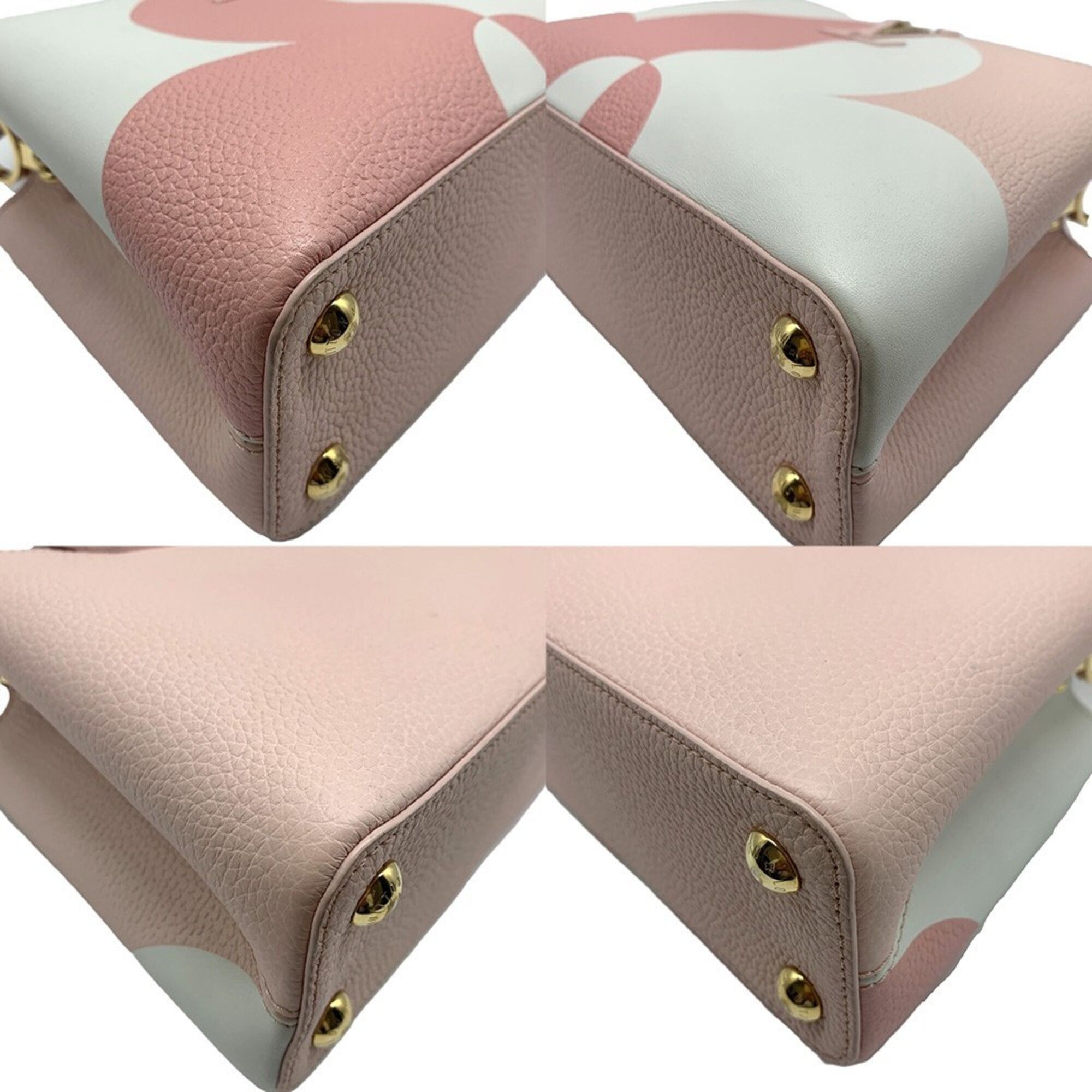 Louis Vuitton Louis Vuitton Capucines BB Giant Monogram Flower Pink x White M59532 LOUIS VUITTON Size ONE SIZE - 3 Thumbnail