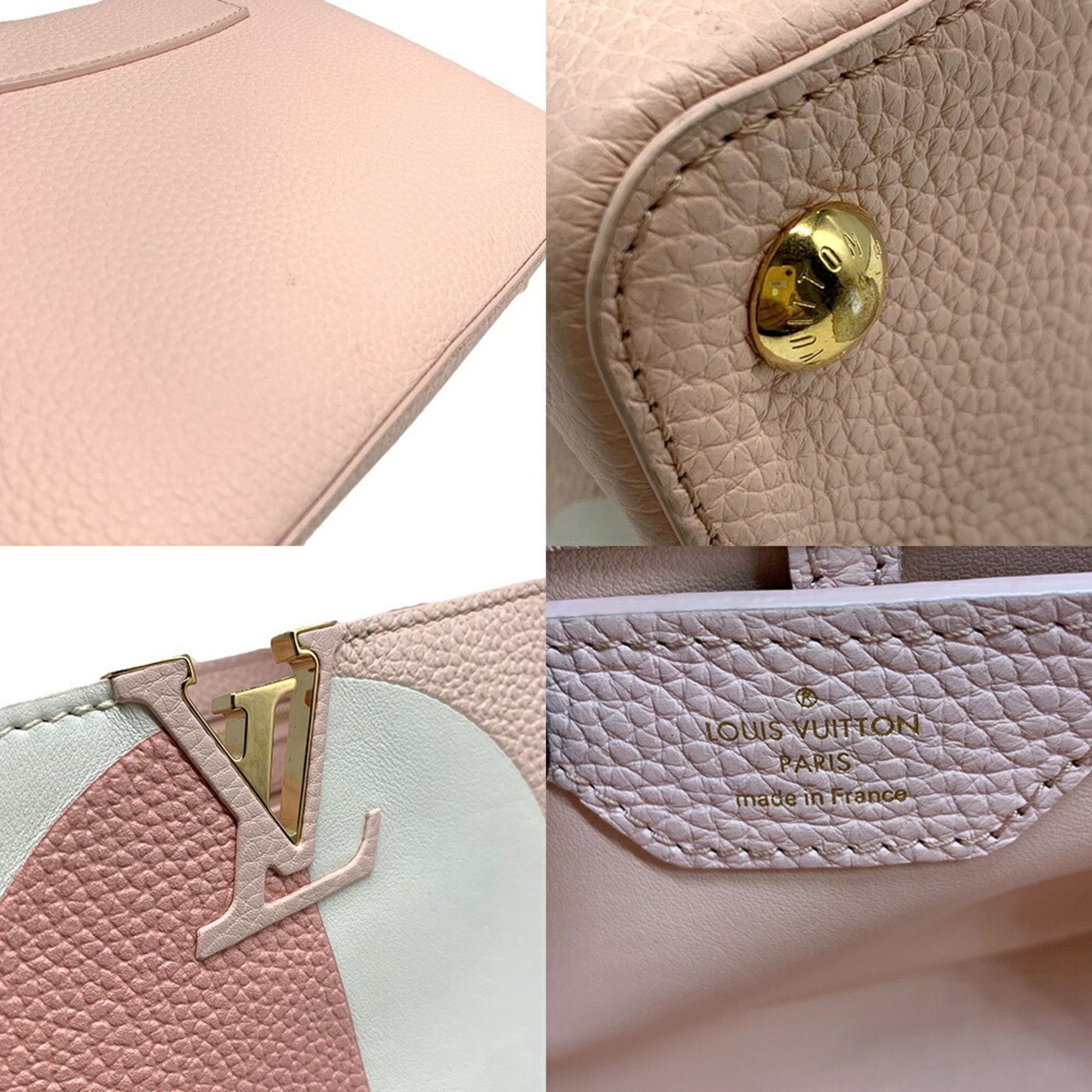 Louis Vuitton Louis Vuitton Capucines BB Giant Monogram Flower Pink x White M59532 LOUIS VUITTON Size ONE SIZE - 6 Thumbnail