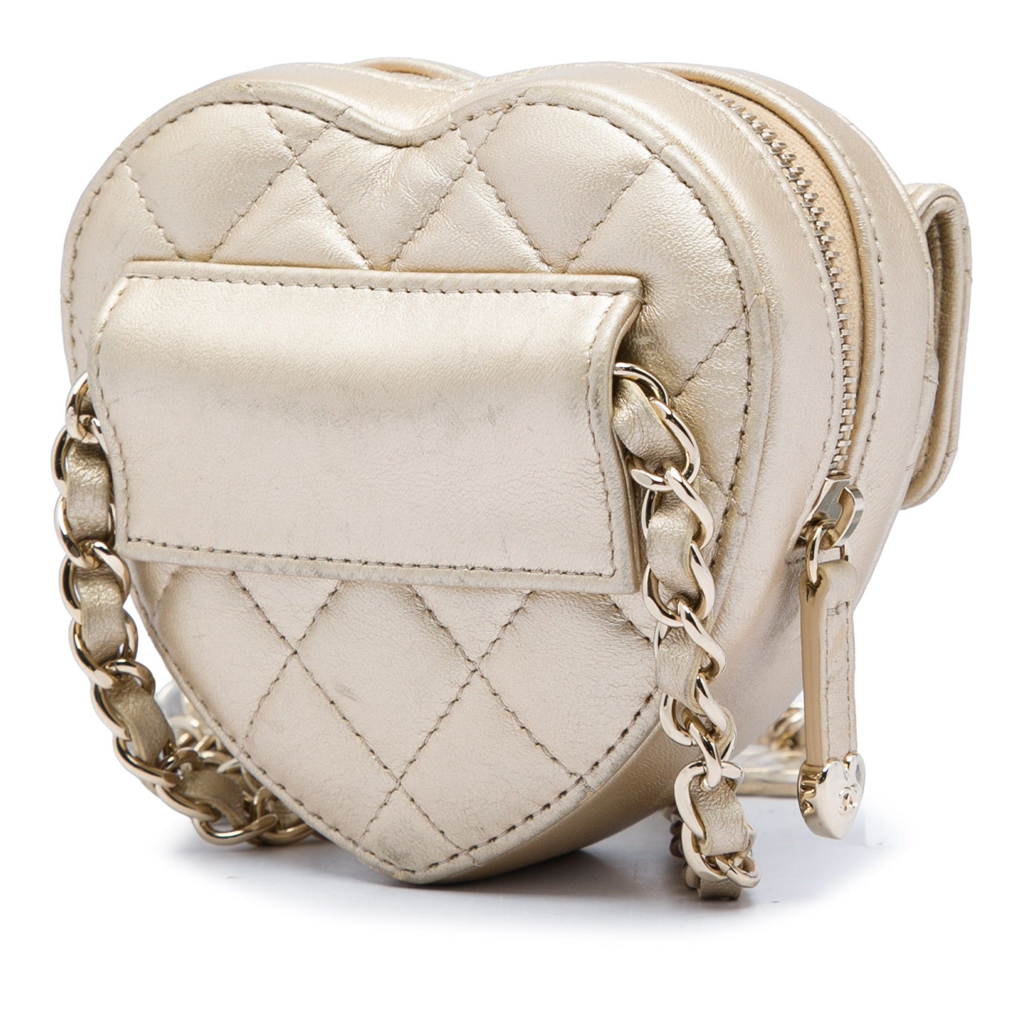 Chanel Metallic Lambskin CC in Love Heart Belt Bag Size ONE SIZE - 2 Thumbnail