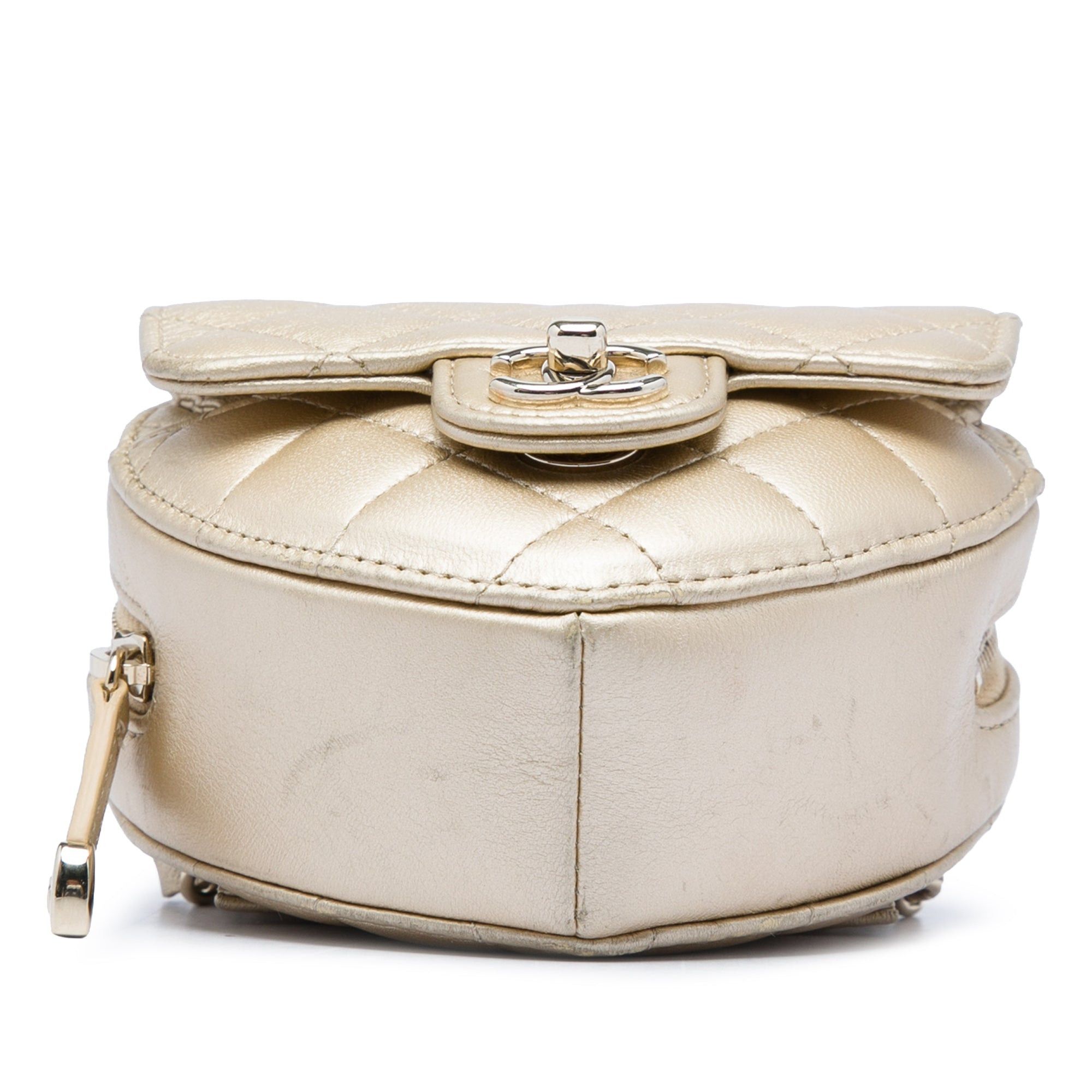 Chanel Metallic Lambskin CC in Love Heart Belt Bag Size ONE SIZE - 3 Thumbnail