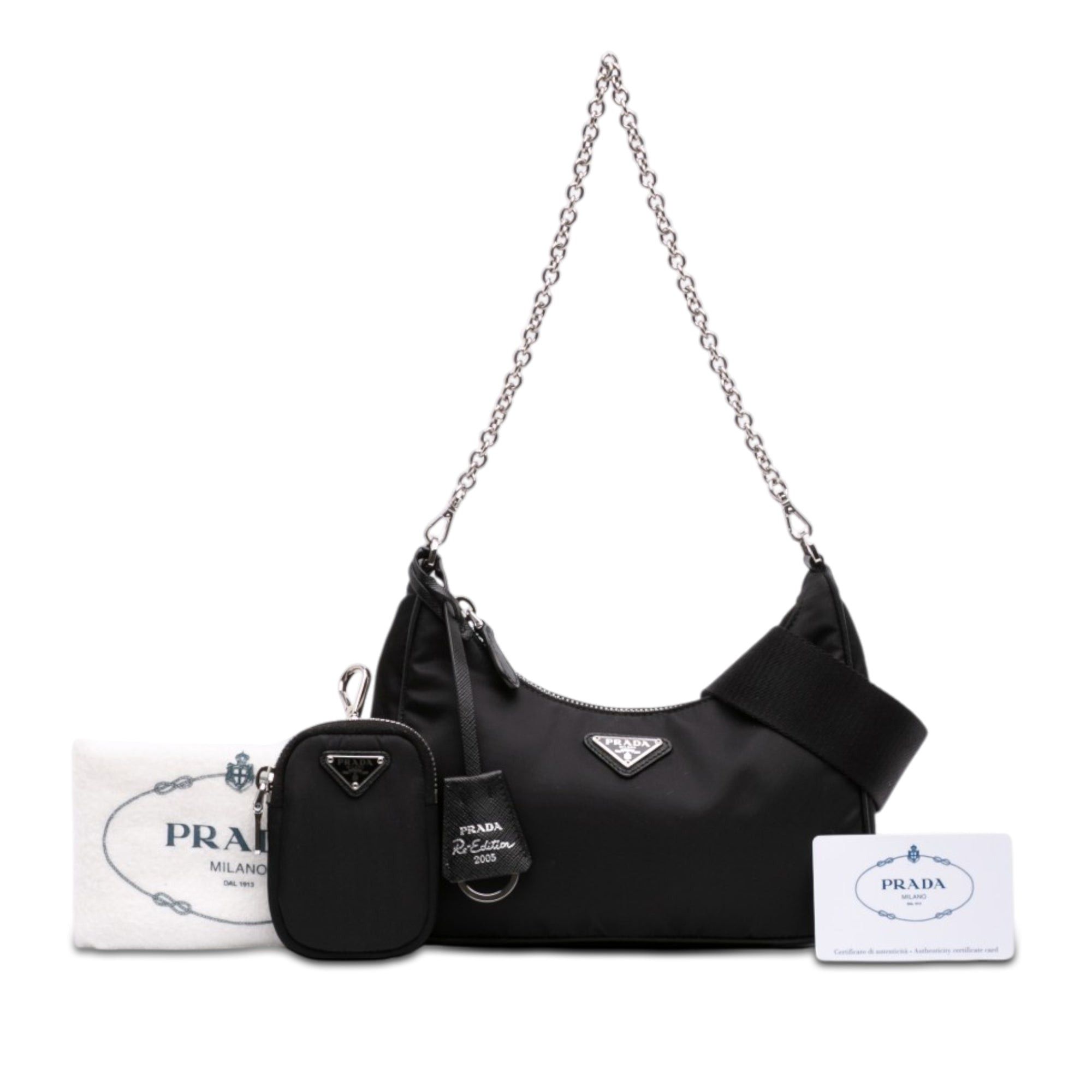 Prada Saffiano Trimmed Re Nylon Re Edition 2005 Satchel Size ONE SIZE - 7 Thumbnail
