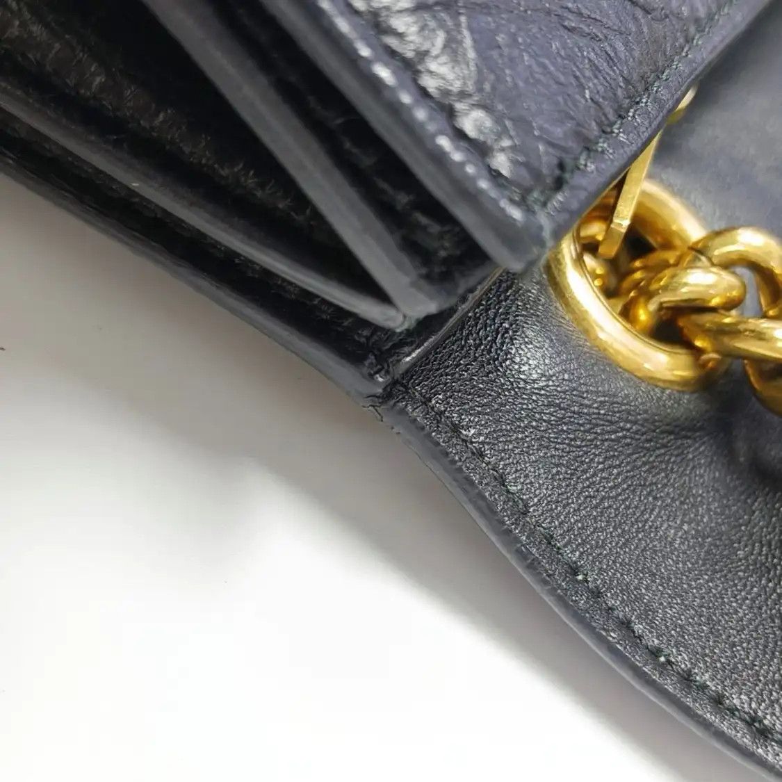 Balenciaga BALENCIAGA Crush Small black cowhide leather shoulder bag gold hardware Size ONE SIZE - 9 Thumbnail