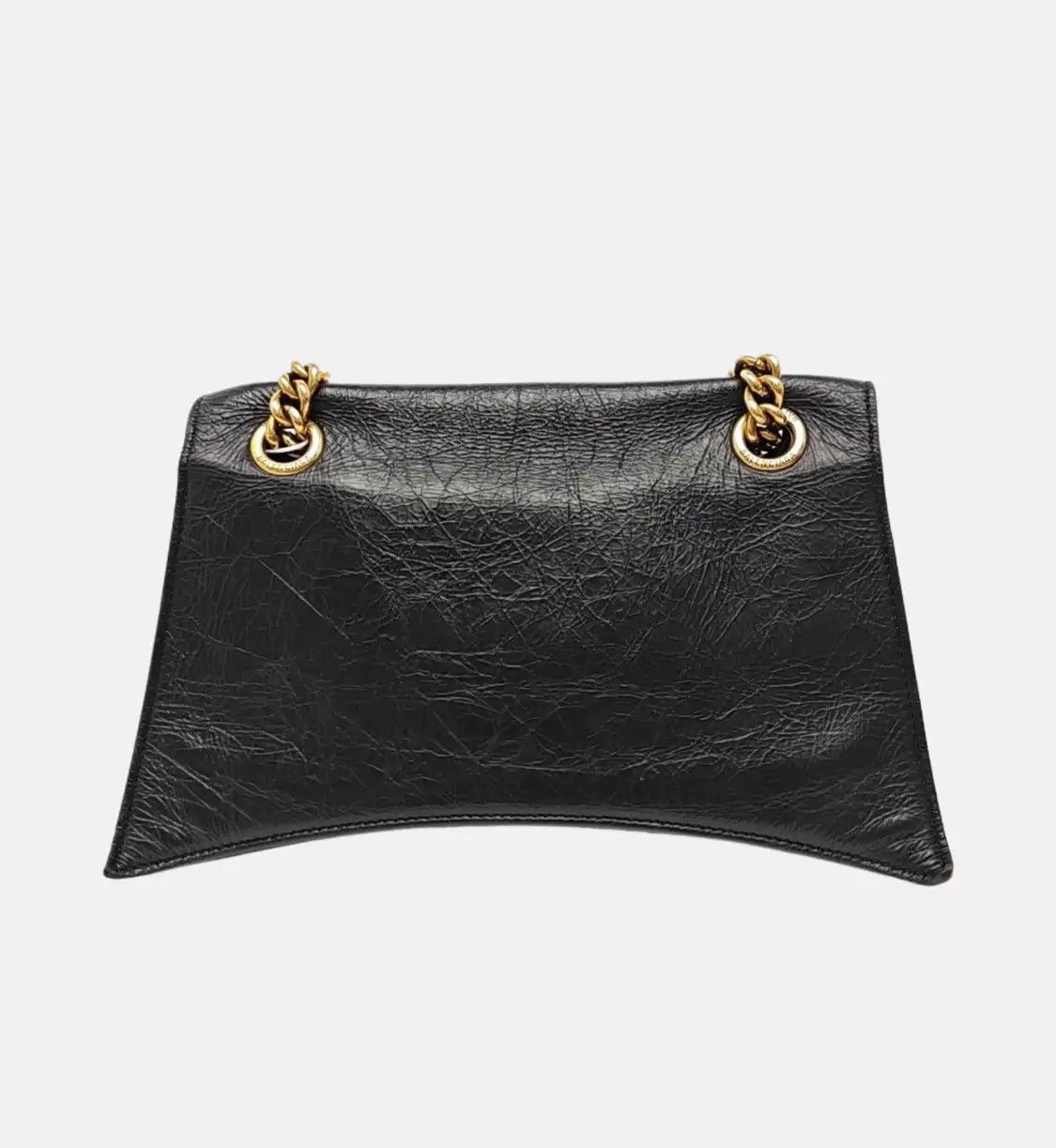 Balenciaga BALENCIAGA Crush Small black cowhide leather shoulder bag gold hardware Size ONE SIZE - 5 Thumbnail