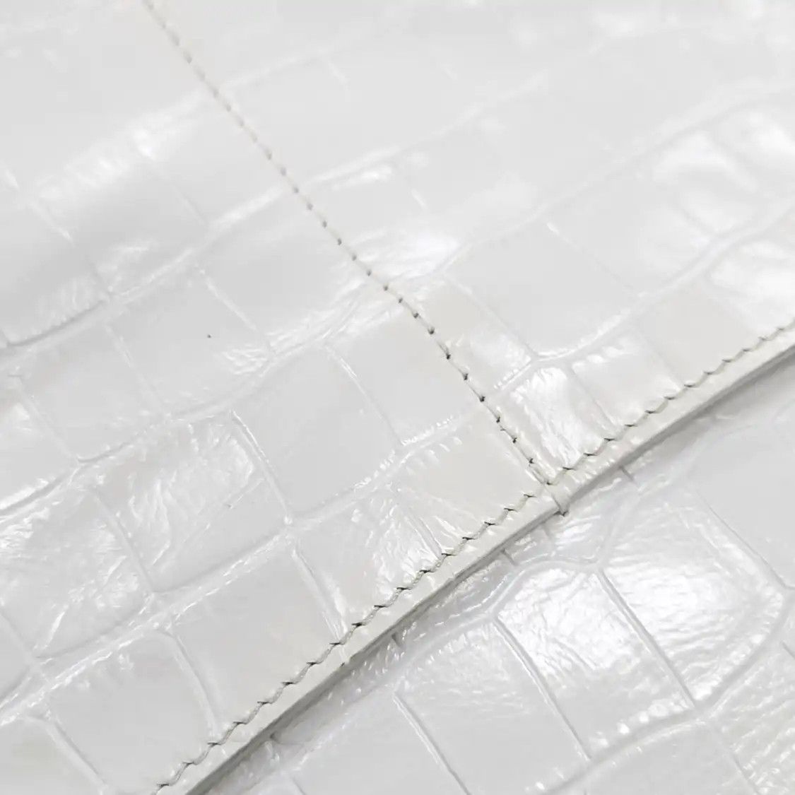 Balenciaga BALENCIAGA Rodeo Large white cowhide leather crocodile shoulder bag crossbody ba Size ONE SIZE - 12 Thumbnail