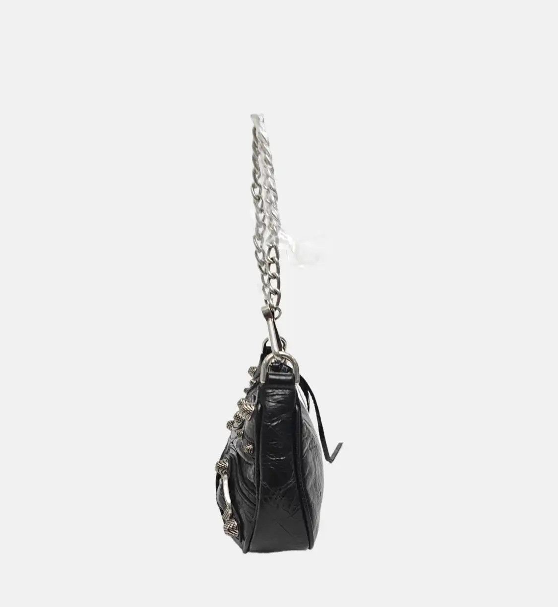 Balenciaga BALENCIAGA Le Cagole mini black sheepskin stud shoulder bag handbag crossbody ba Size ONE SIZE - 3 Thumbnail