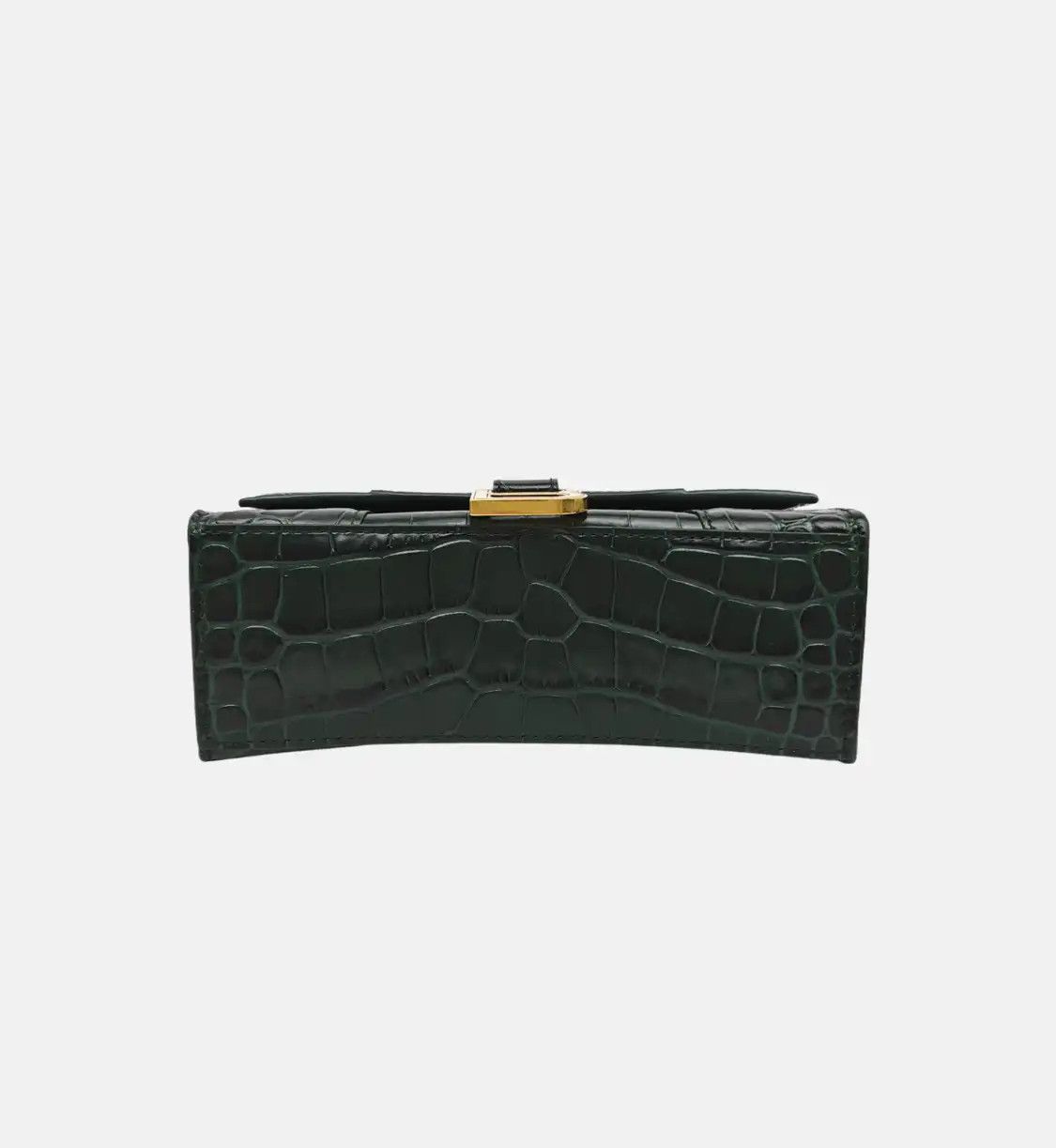 Balenciaga BALENCIAGA Hourglass ultra Small dark greencowhide leather crocodile Hourglass s Size ONE SIZE - 6 Thumbnail