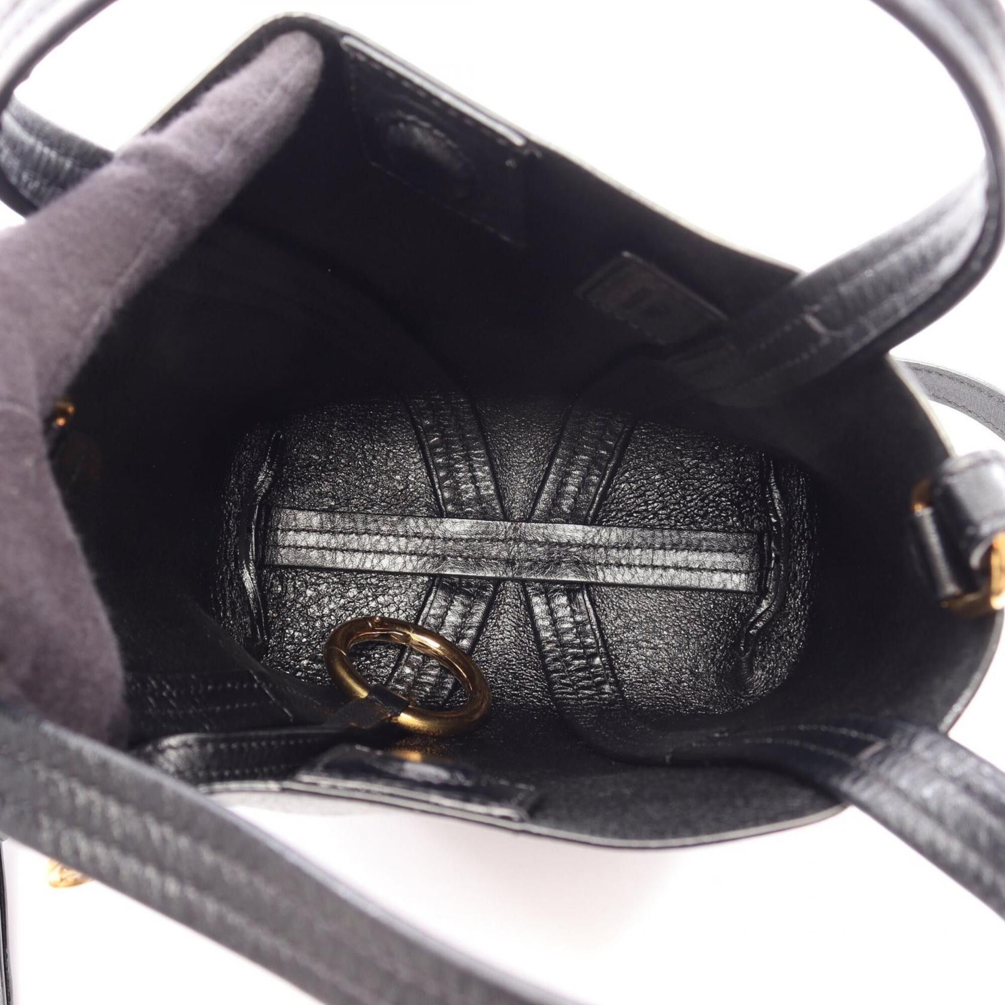 Chloe Chloé Chloe SPIN Small 2-Way Handbag, Leather, Women's, Black, CH25SS812N84001 Size ONE SIZE - 3 Thumbnail