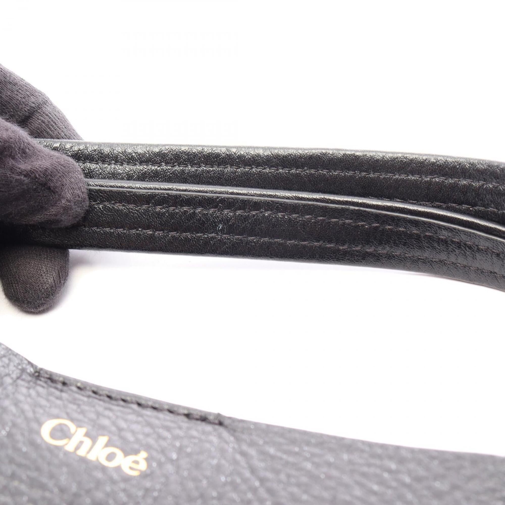 Chloe Chloé Chloe SPIN Small 2-Way Handbag, Leather, Women's, Black, CH25SS812N84001 Size ONE SIZE - 5 Thumbnail