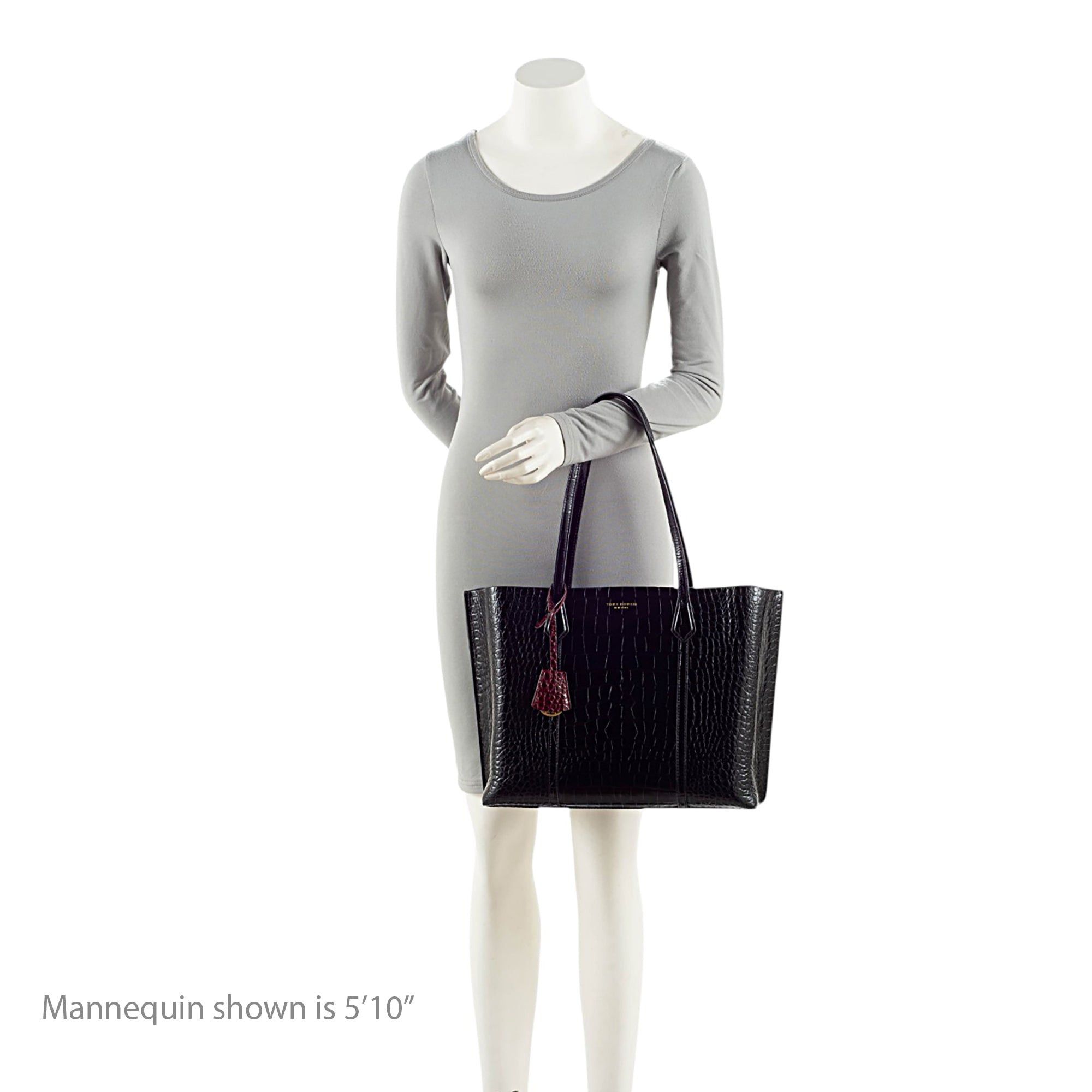 Tory Burch Tory Burch Croc Embossed Leather Perry Triple Compartment To Size ONE SIZE - 5 Thumbnail