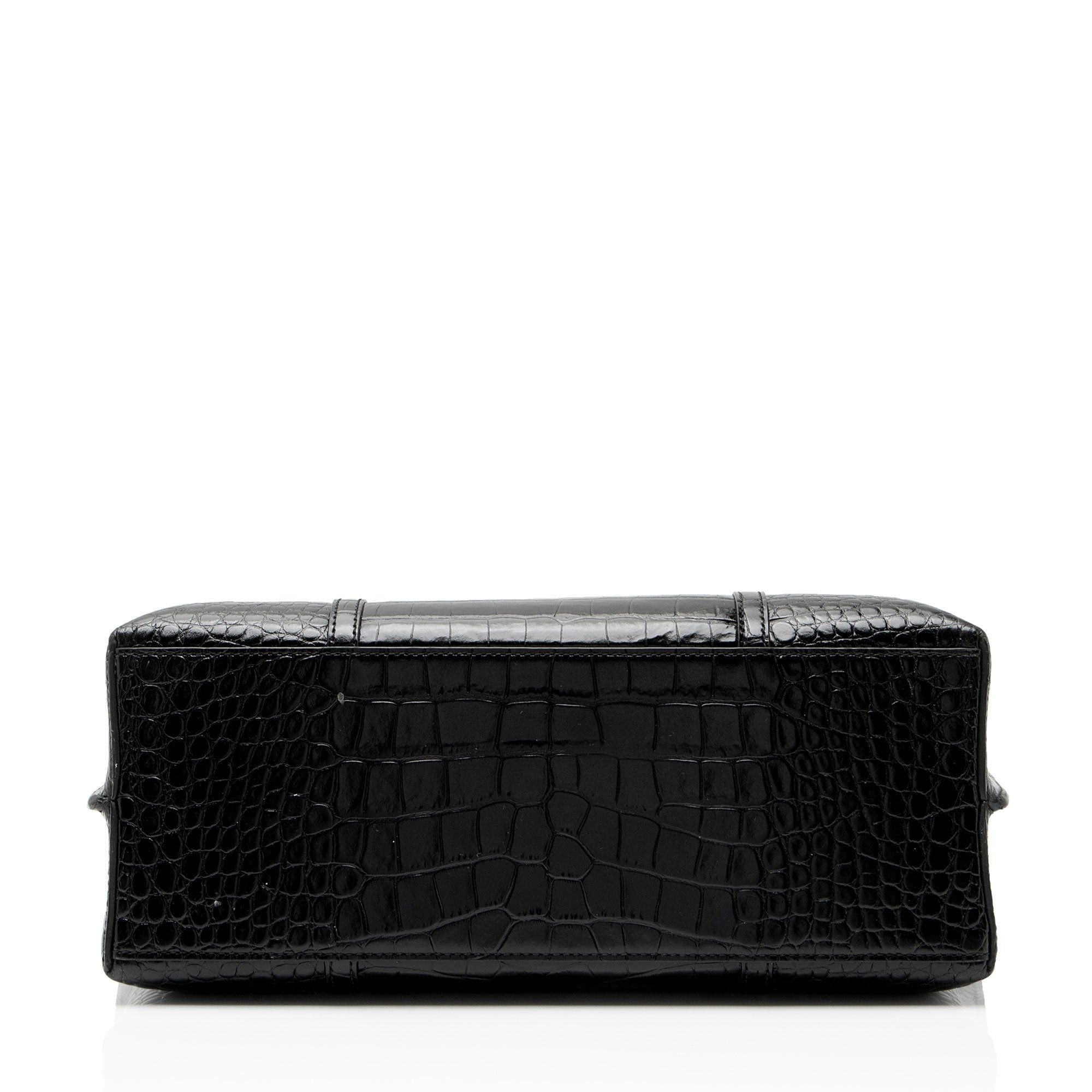 Tory Burch Tory Burch Croc Embossed Leather Perry Triple Compartment To Size ONE SIZE - 4 Thumbnail
