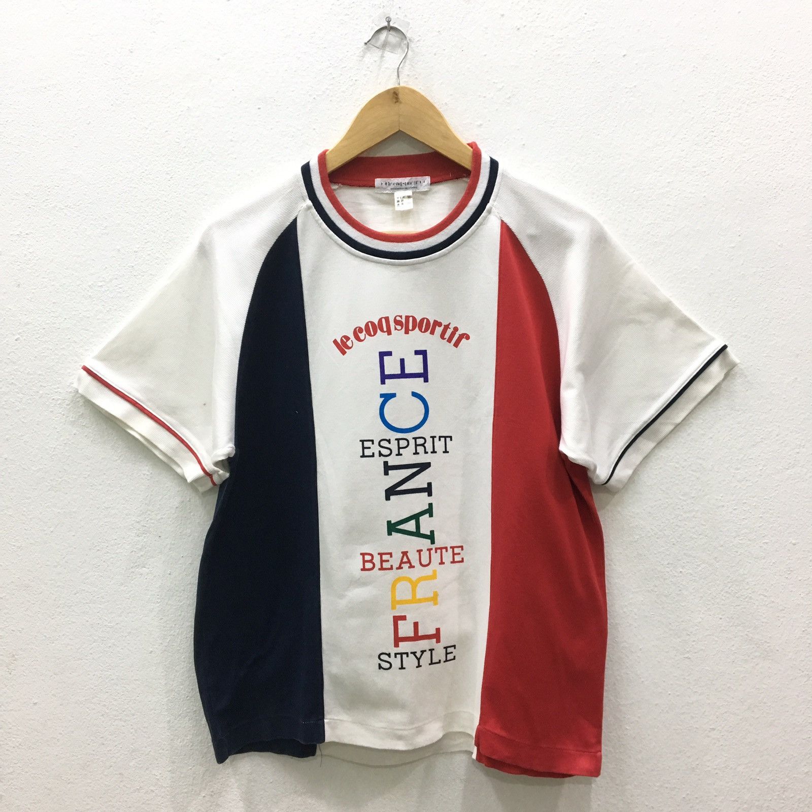 Le Coq Sportif Vintage 90s Le Coq Sportif Multicolour Design Logo T-shirt Size US M / EU 48-50 / 2 - 1 Thumbnail