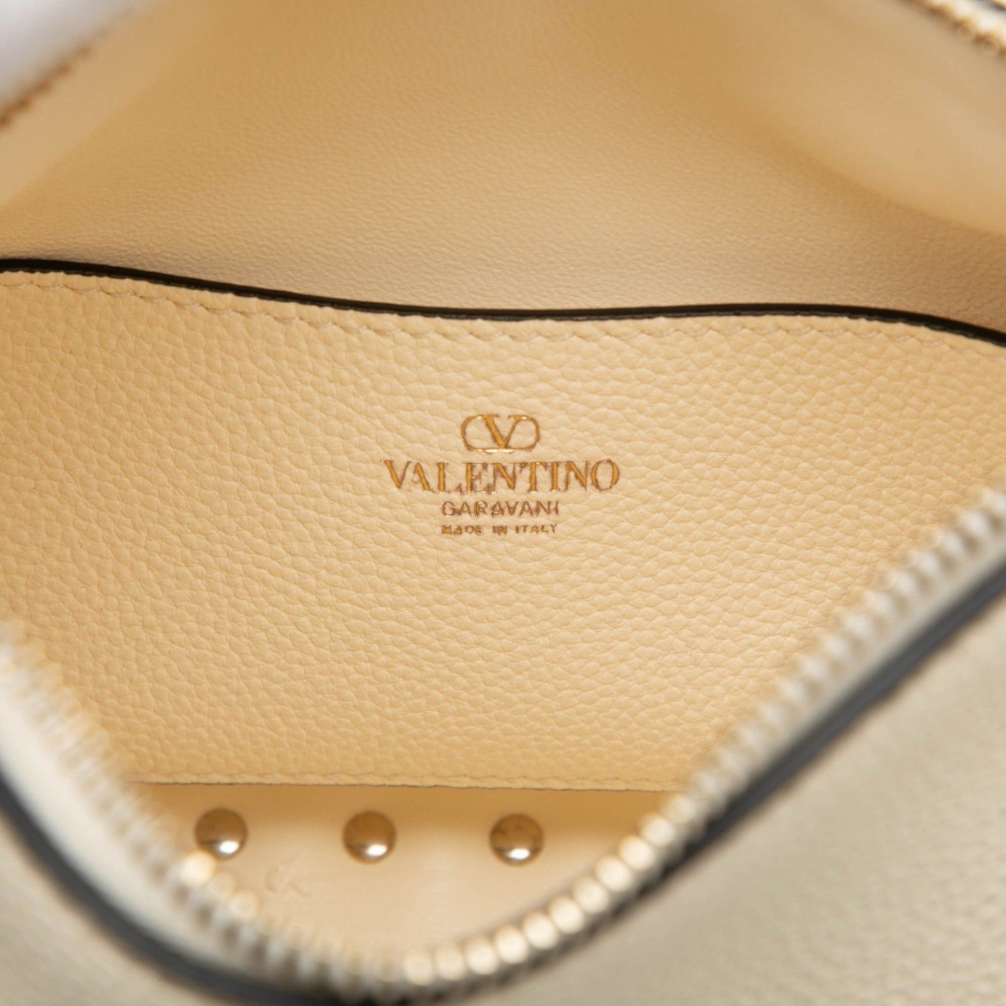 Valentino Grainy Calfskin Rockstud Hobo Size ONE SIZE - 5 Thumbnail