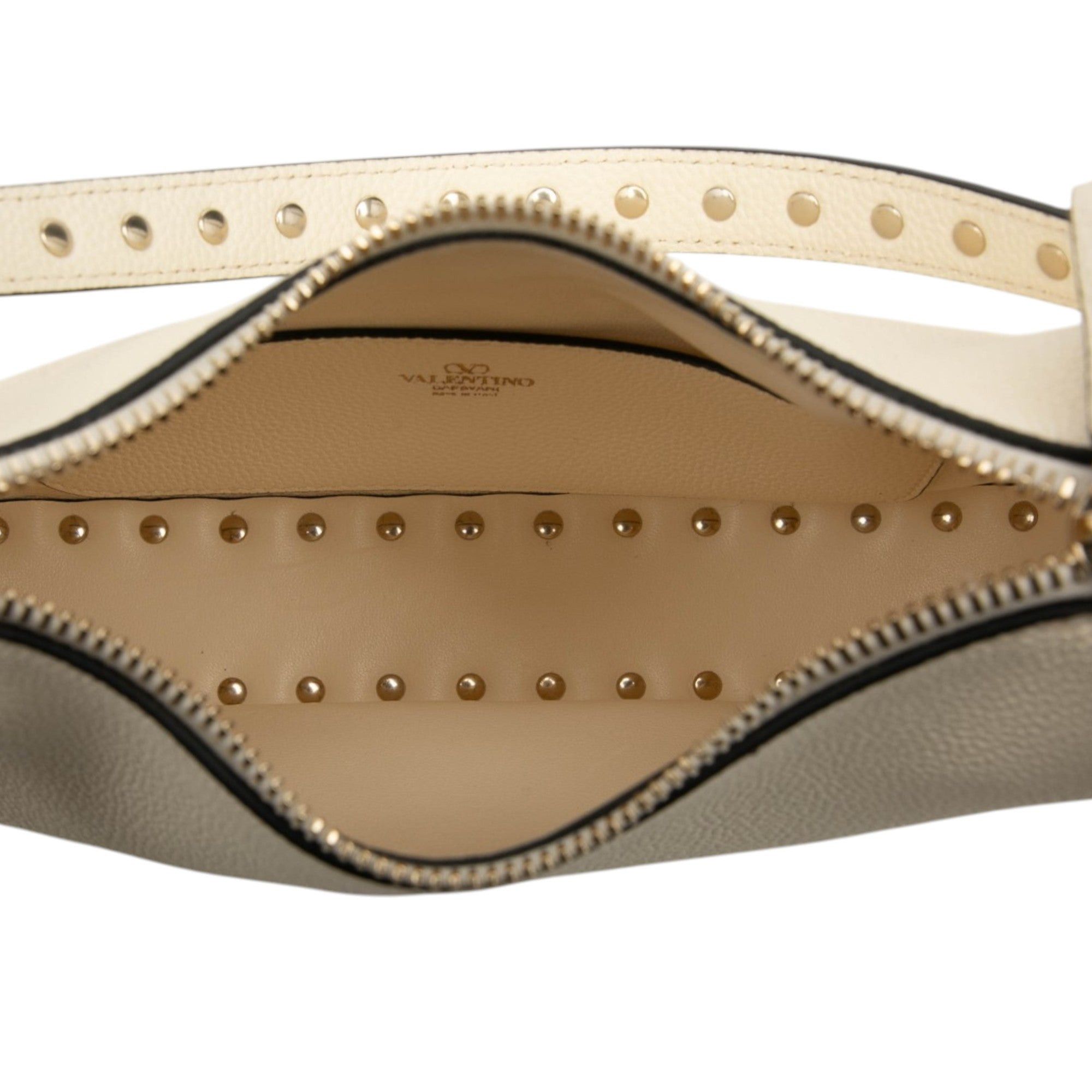 Valentino Grainy Calfskin Rockstud Hobo Size ONE SIZE - 4 Thumbnail