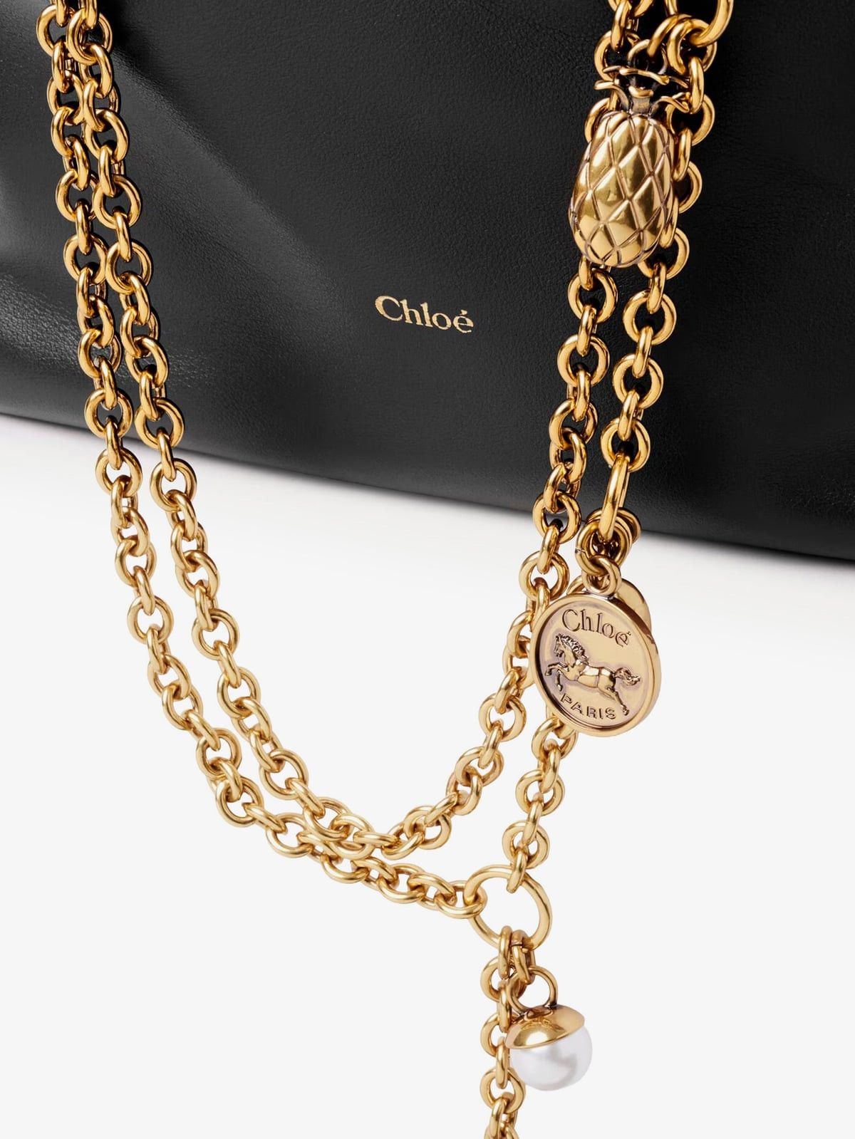 Chloe CHLOE' Chloé Icons leather crossbody bag with front logo Size ONE SIZE - 4 Thumbnail