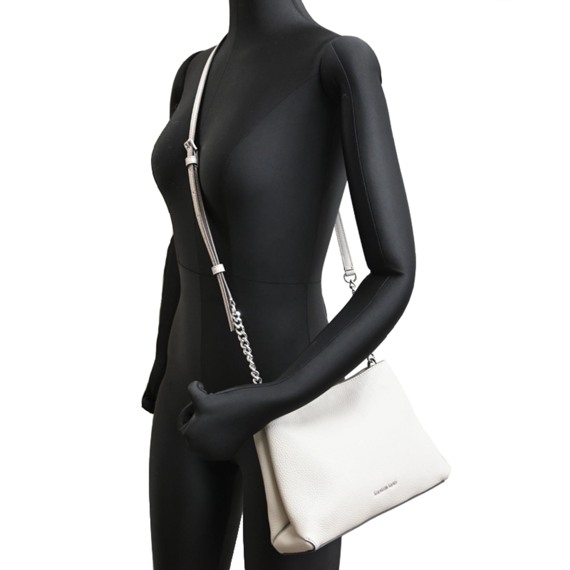 Michael Kors Michael Kors CHRISTINA Triple Compartment Crossbody Small Women's Shoulder Bag 35T6S8WC0L Cowhide Leather Gray Size ONE SIZE - 9 Thumbnail