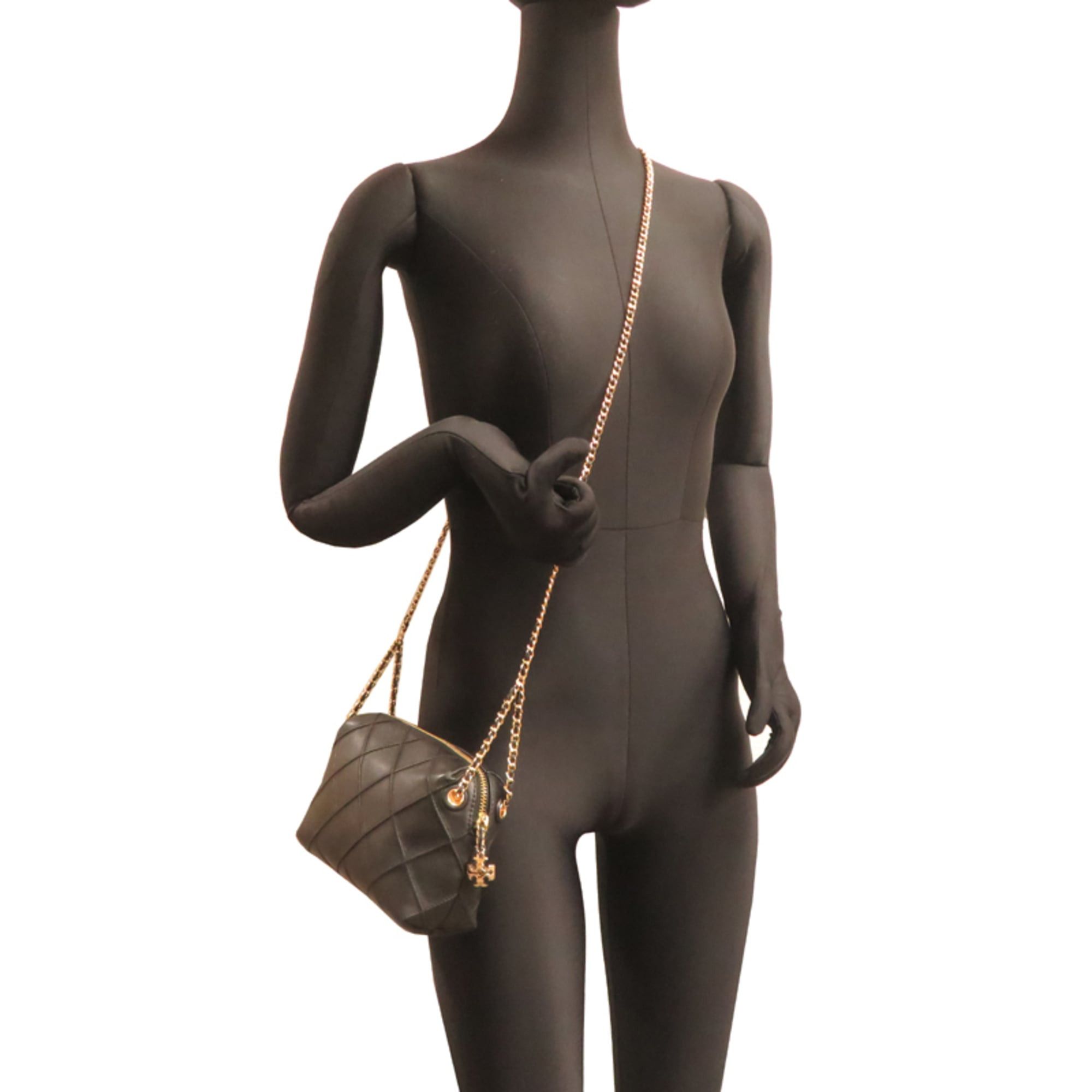 Tory Burch Tory Burch Fleming Crossbody Bag, Women's Shoulder Leather, Black Size ONE SIZE - 9 Thumbnail