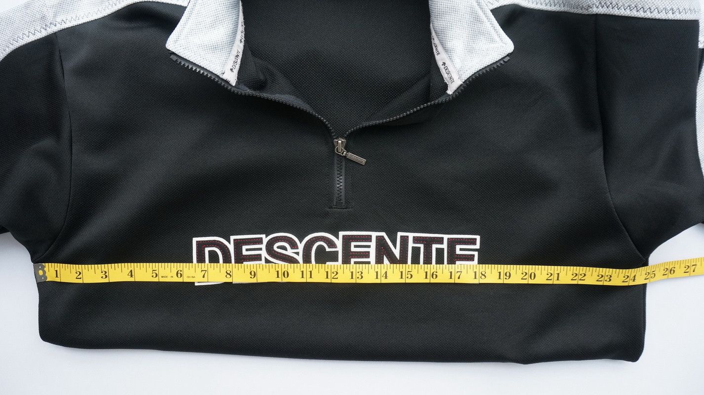 Descente Japanese Brand - Descente Quarter Zip Spell Out Sweater Size US XL / EU 56 / 4 - 10 Thumbnail