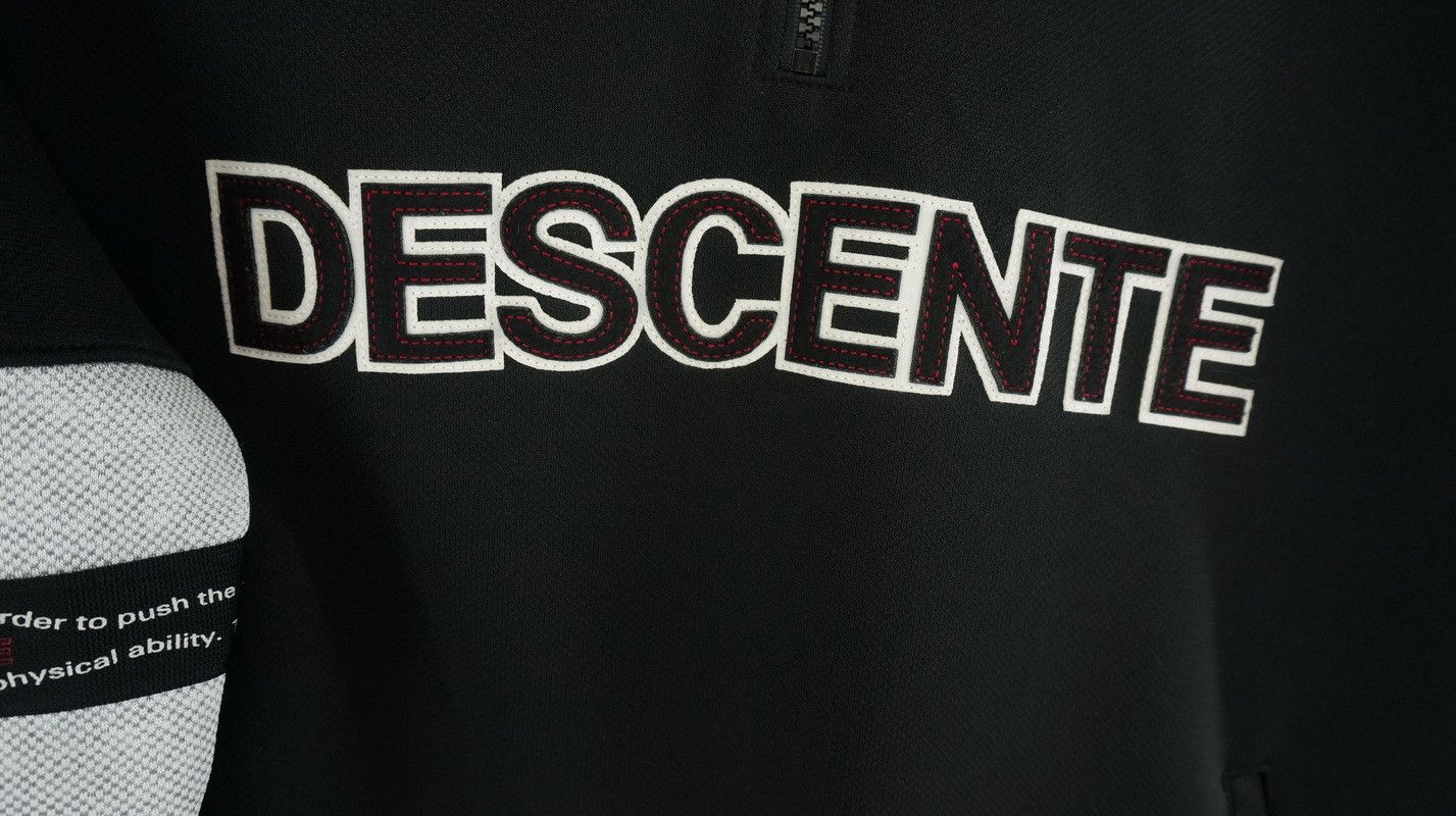 Descente Japanese Brand - Descente Quarter Zip Spell Out Sweater Size US XL / EU 56 / 4 - 4 Thumbnail